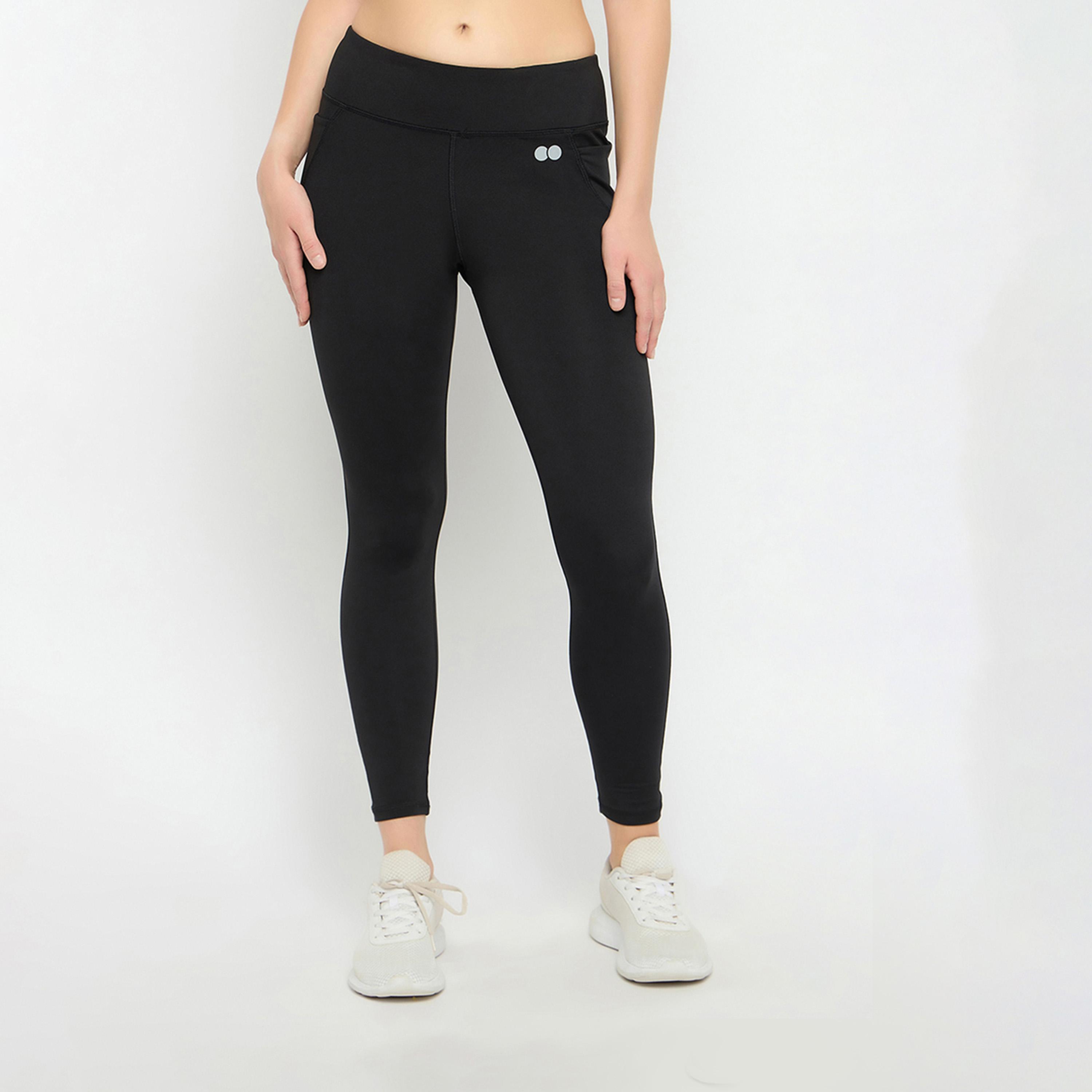 Clovia X Styli Solid Elastic Waistband Basic Tights-women-clothing-sportswearandactivewear-bottoms-image-2