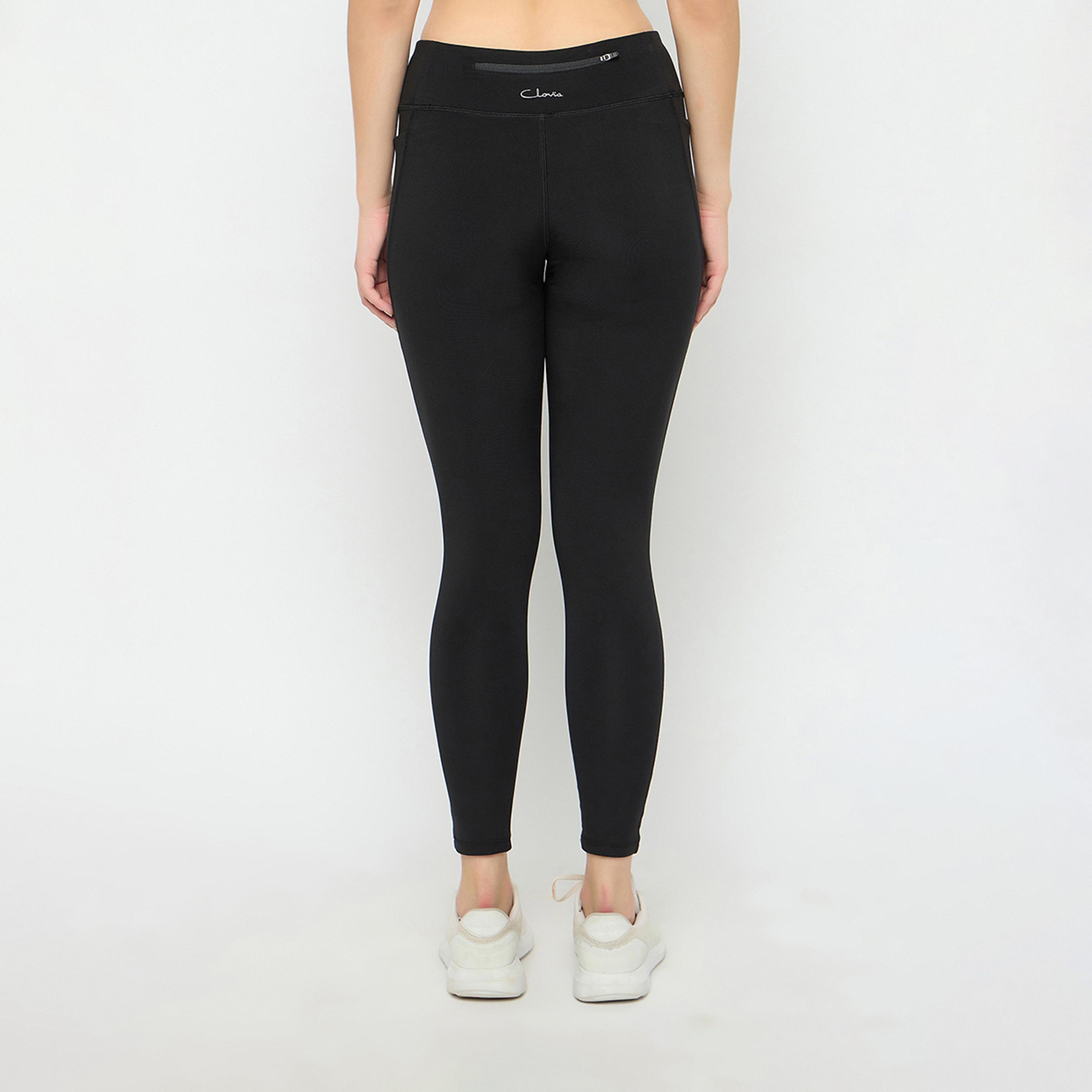 Clovia X Styli Solid Elastic Waistband Basic Tights-women-clothing-sportswearandactivewear-bottoms-image-5