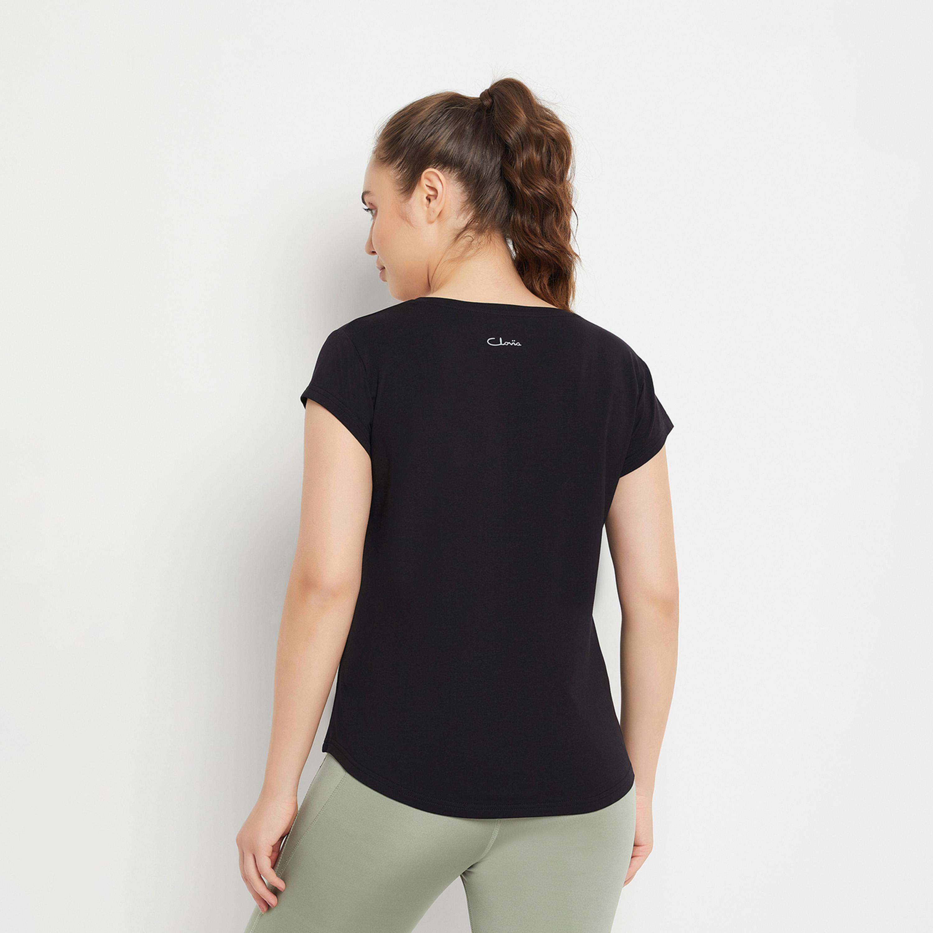 كلوفيا × ستايلي - تي شيرت مريح بأكمام قصيرة-sports-women-clothing-tshirtsandvests-image-4