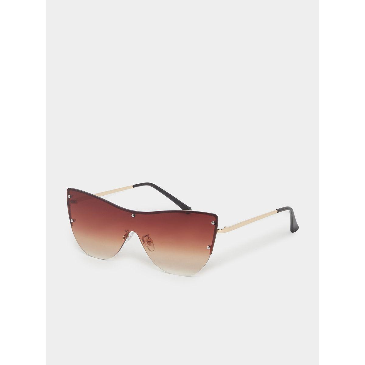 Styli Tinted Half Rim Cat Eye Sunglasses-women-sunglasses-image-3