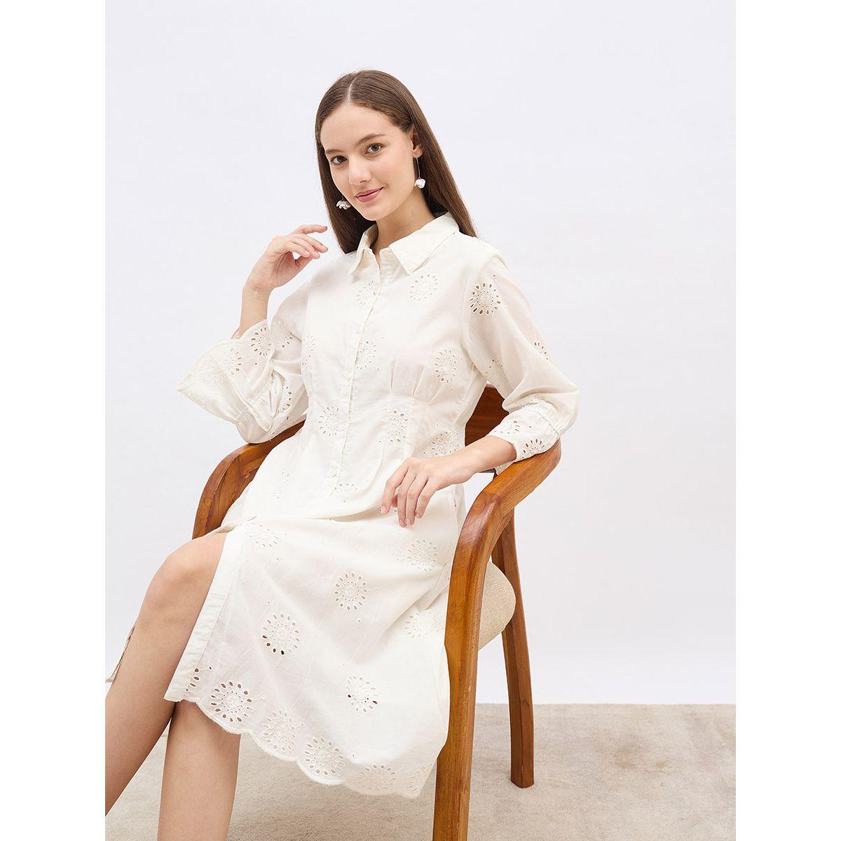 فستان بطول الركبة بتفاصيل شيفلي-women-clothing-dresses-image-6