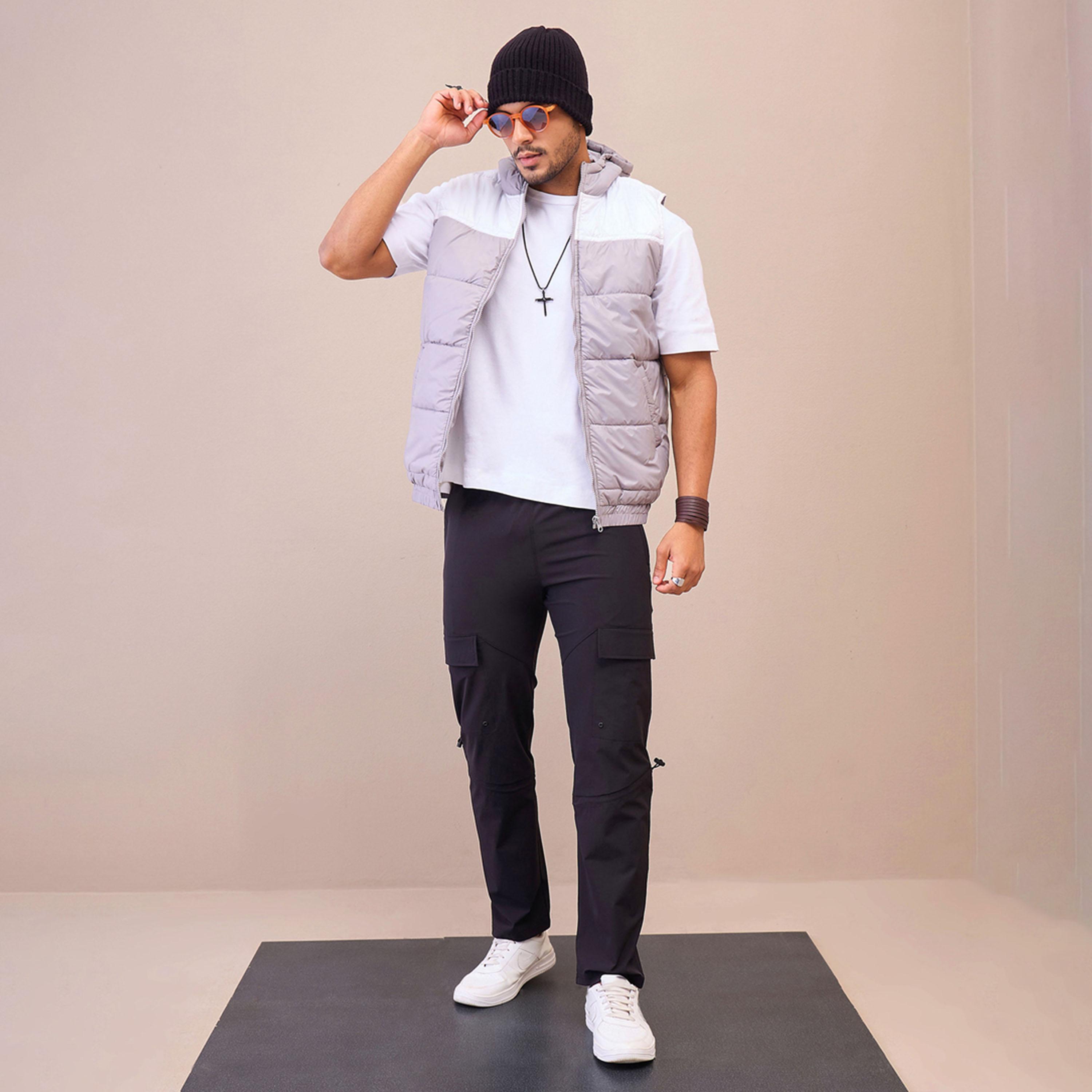 ماسكلن ساسافراس X ستايلي سترة بقلنسوة باللونين الرمادي والأبيض بدون أكمام-men-clothing-jacketsandblazers-jackets-image-9