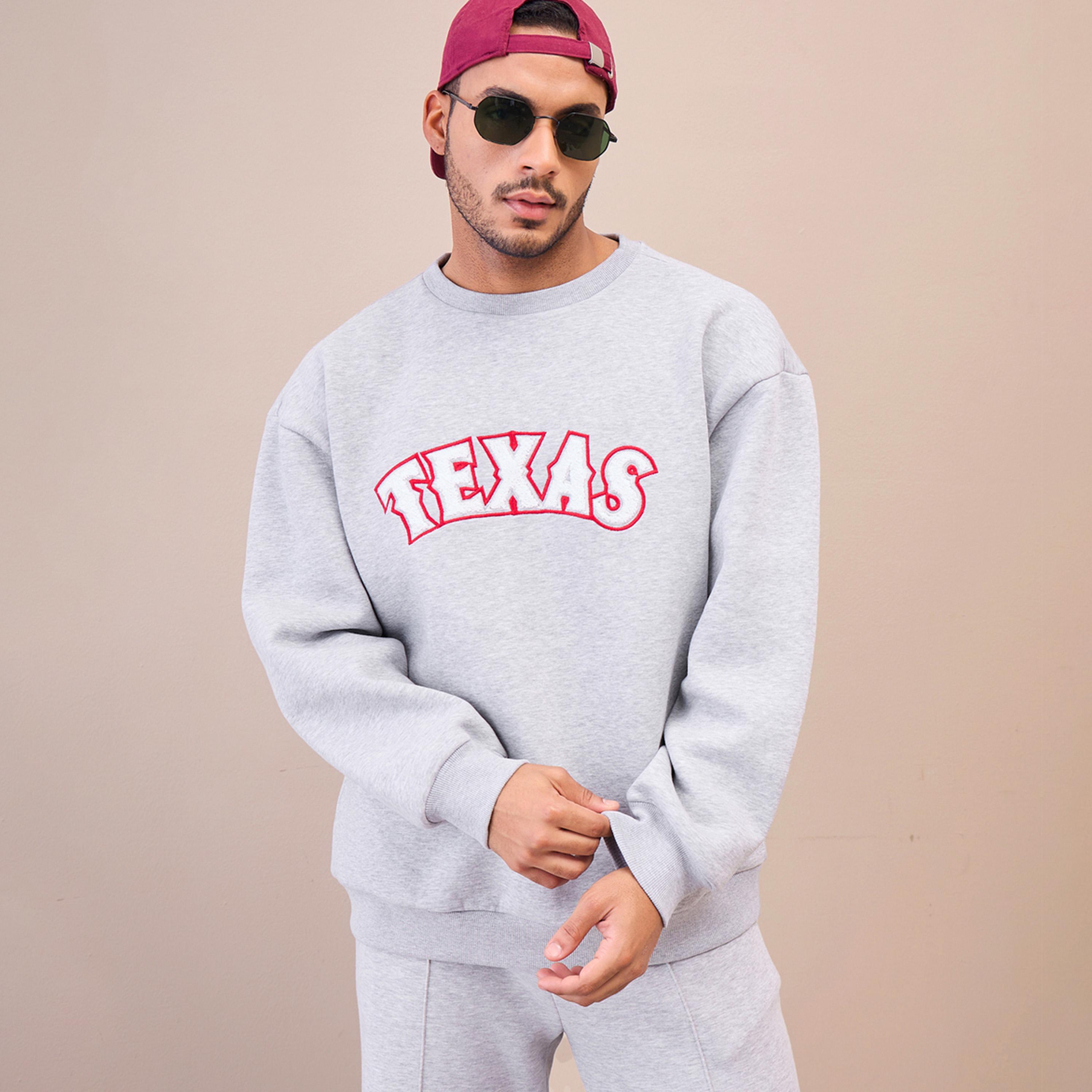ماسكلن ساسافراس X ستايلي سترة رمادية كبيرة الحجم مطرزة-men-winterwear-hoodiesandsweatshirts-image-1