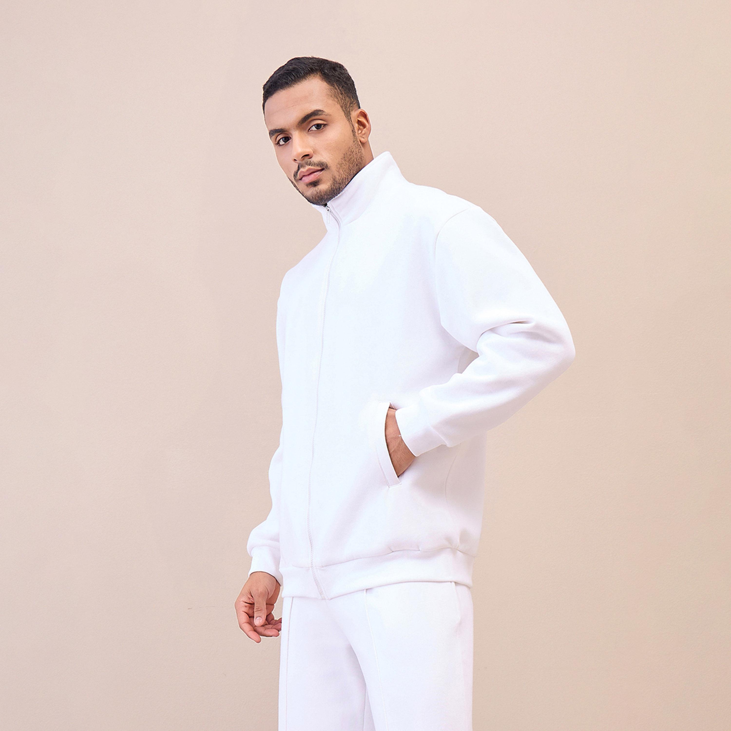 Mascln Sassafras X Styli White Front Zipper Oversize Sweatshirt-men-winterwear-hoodiesandsweatshirts-image-3