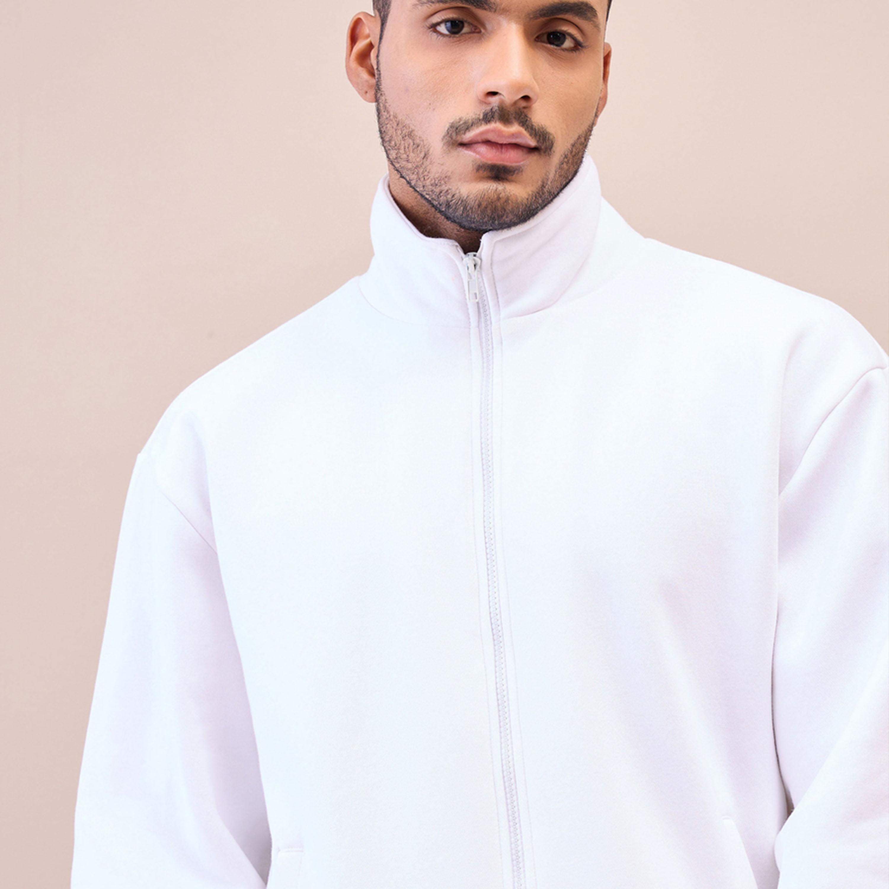 ماسكلن ساسافراس X ستايلي سترة بيضاء كبيرة الحجم بسحاب أمامي-men-winterwear-hoodiesandsweatshirts-image-4