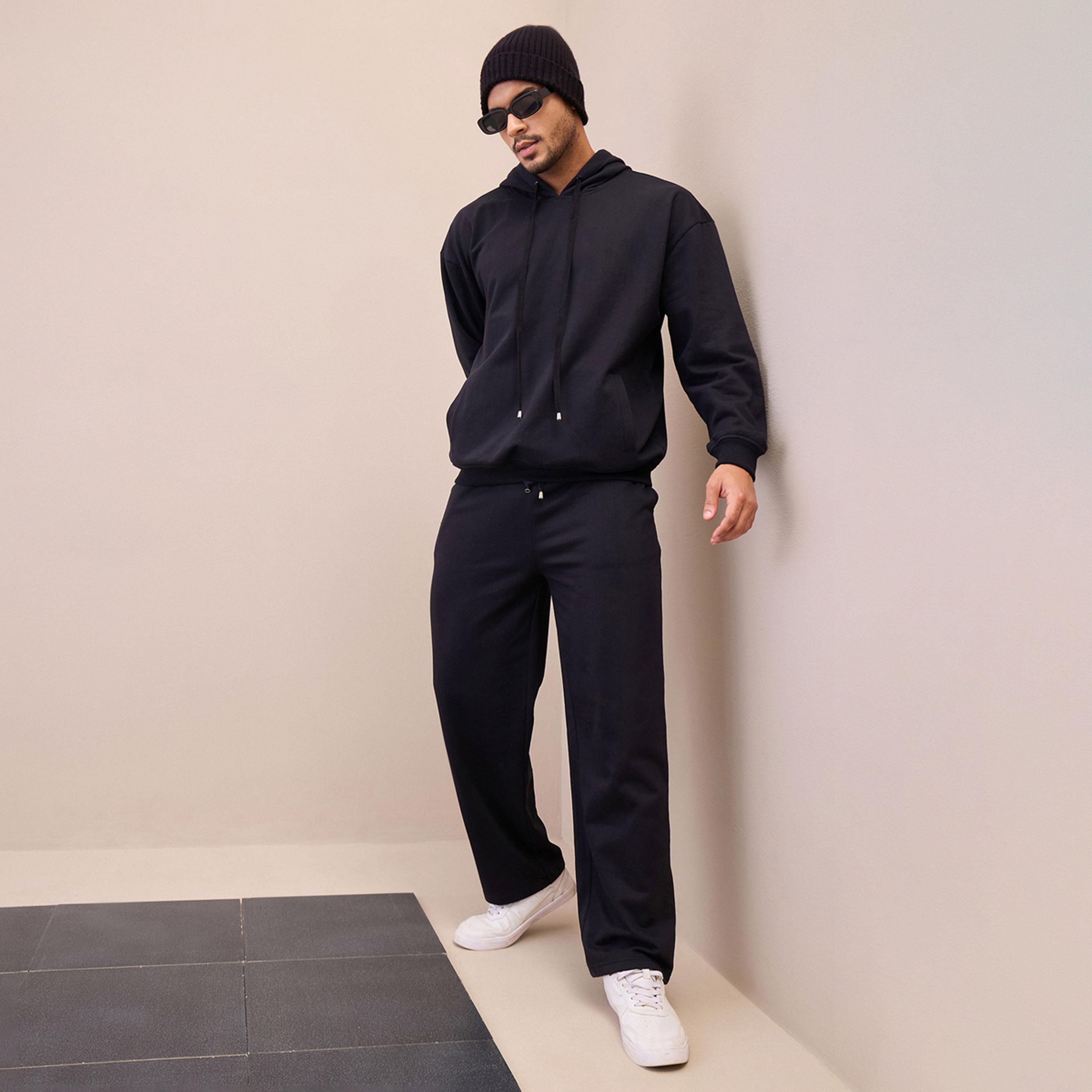 ماسكلن ساسافراس X ستايلي هودي أسود كبير الحجم-men-winterwear-hoodiesandsweatshirts-image-2
