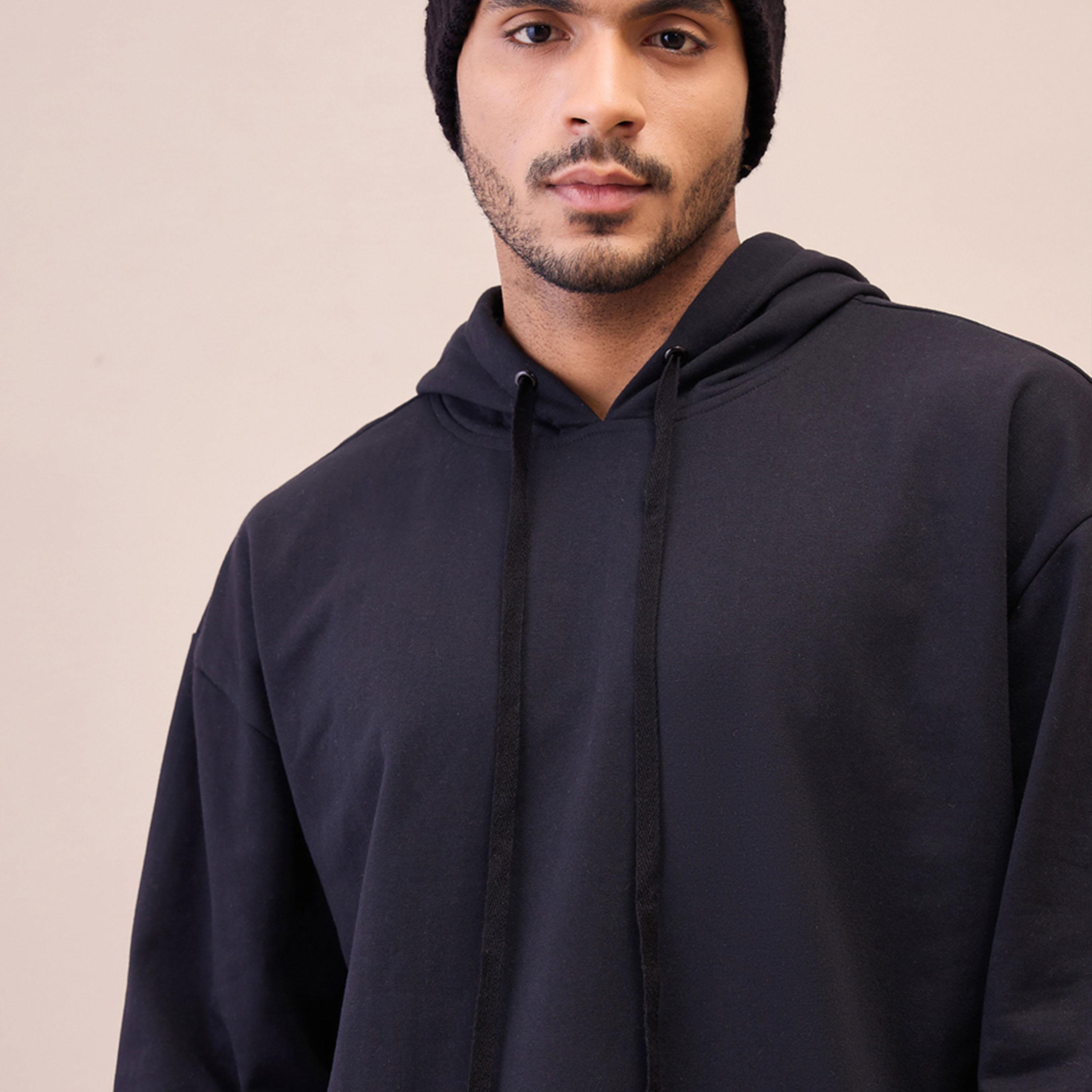 ماسكلن ساسافراس X ستايلي هودي أسود كبير الحجم-men-winterwear-hoodiesandsweatshirts-image-4