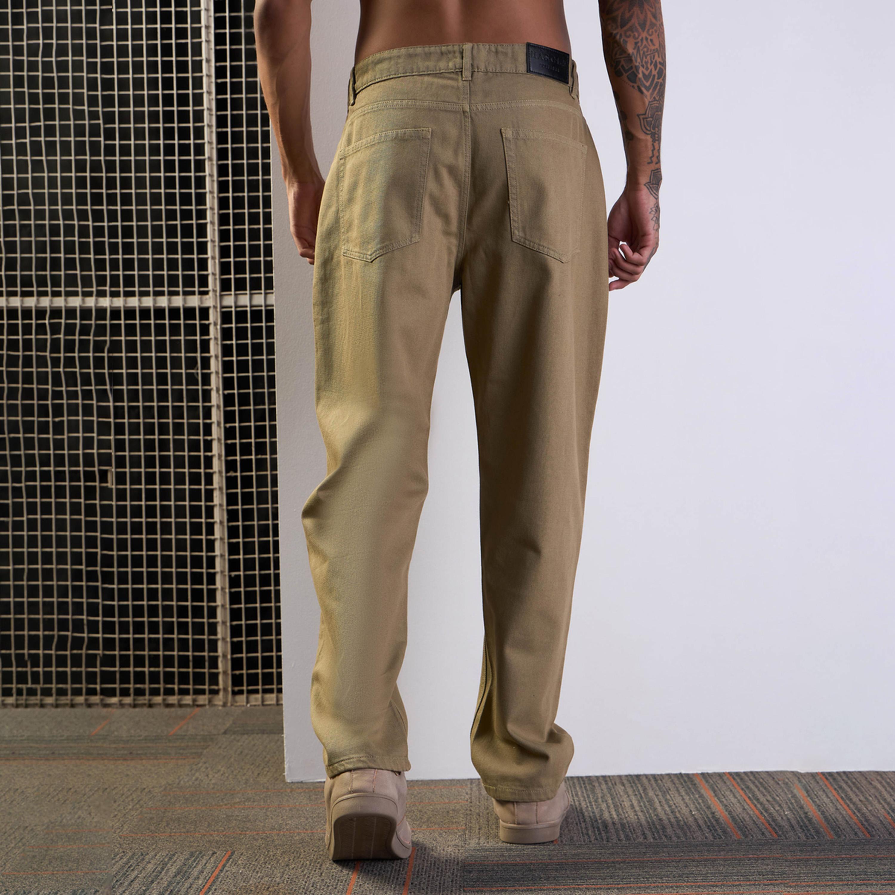 Mascln Sassafras X Styli Khaki Basic Relax Fit Jeans-men-clothing-bottoms-jeans-image-5