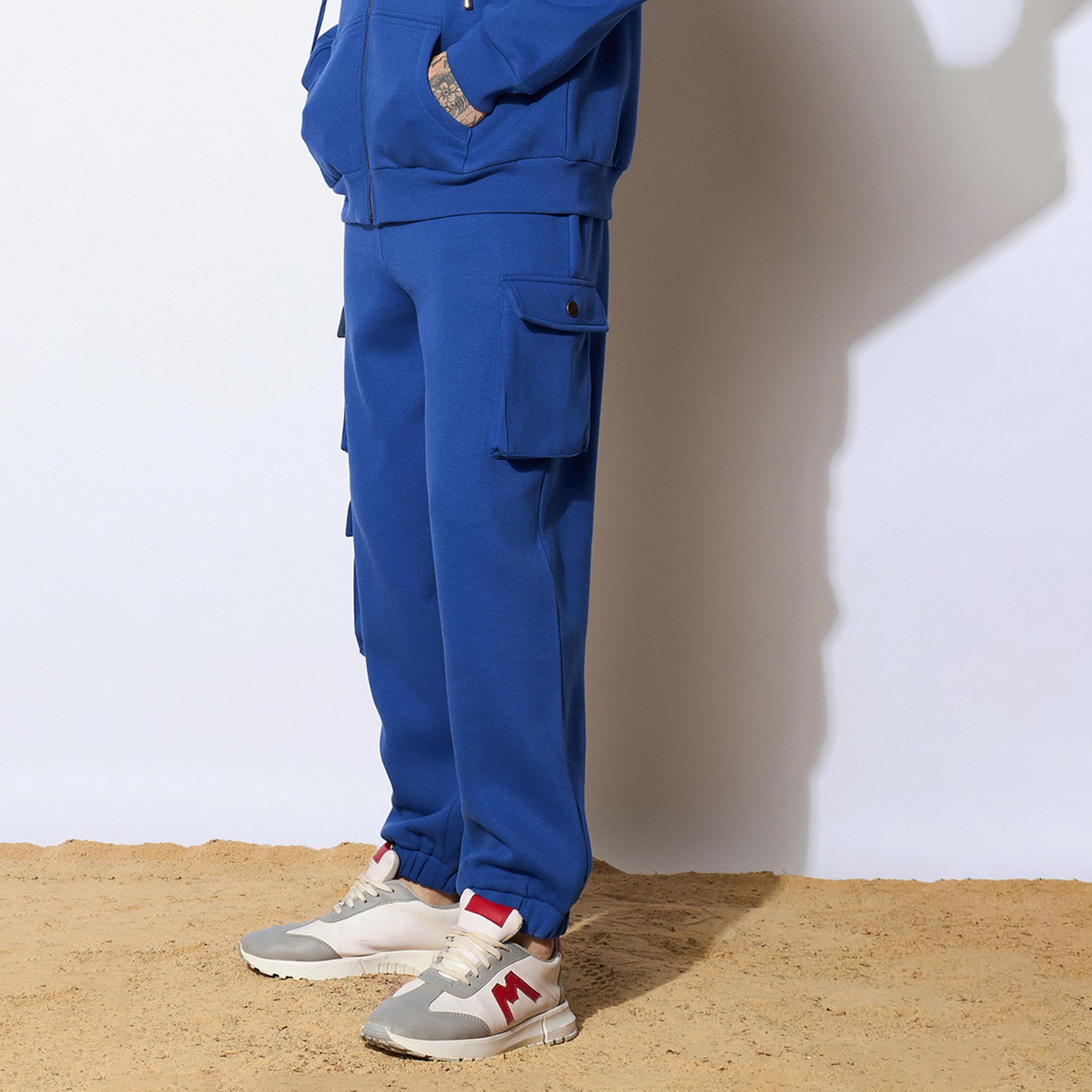 ماسكلن ساسافراس X ستايلي بنطال اوفر سايز لون أزرق-men-clothing-bottoms-joggers-image-3