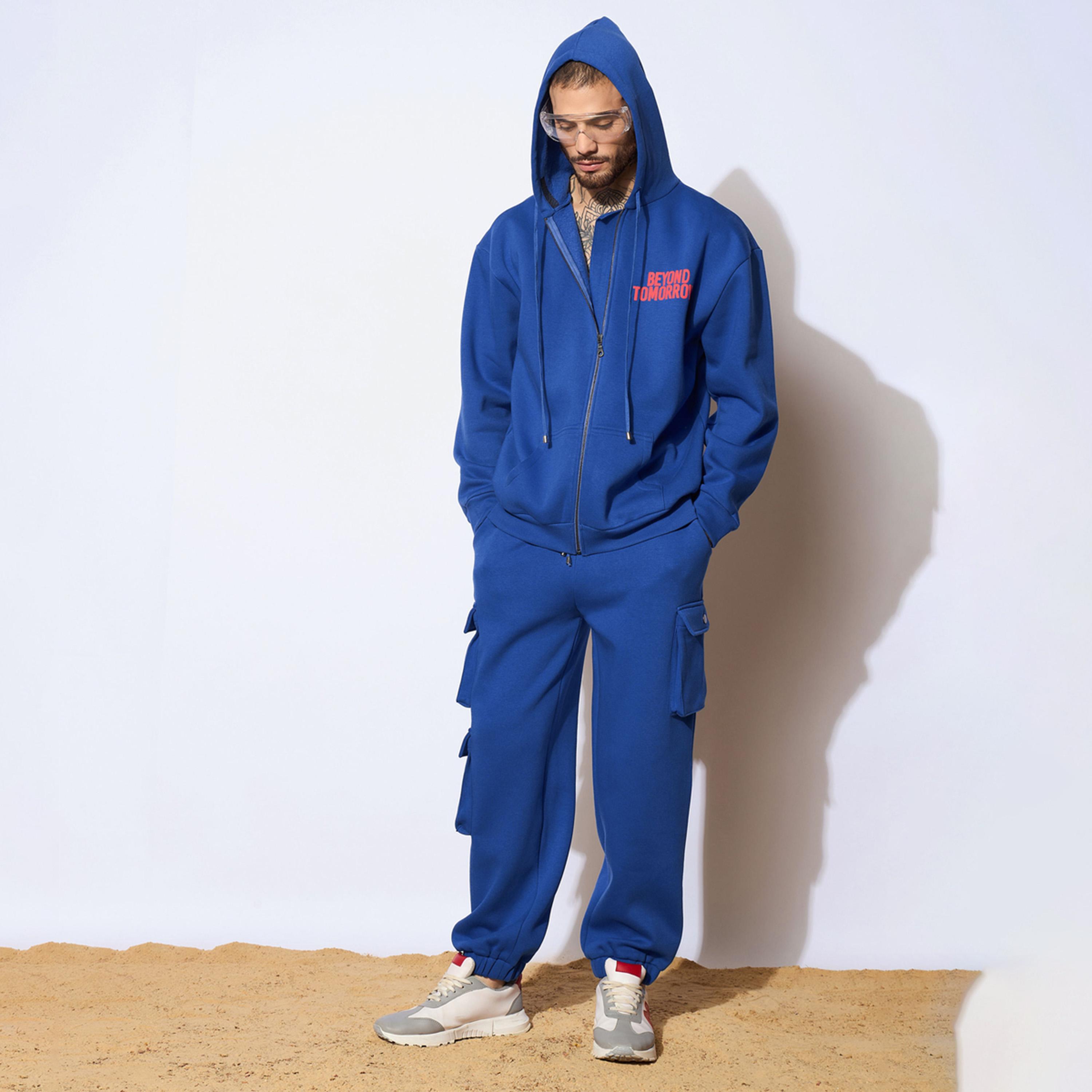 ماسكلن ساسافراس X ستايلي بنطال اوفر سايز لون أزرق-men-clothing-bottoms-joggers-image-6