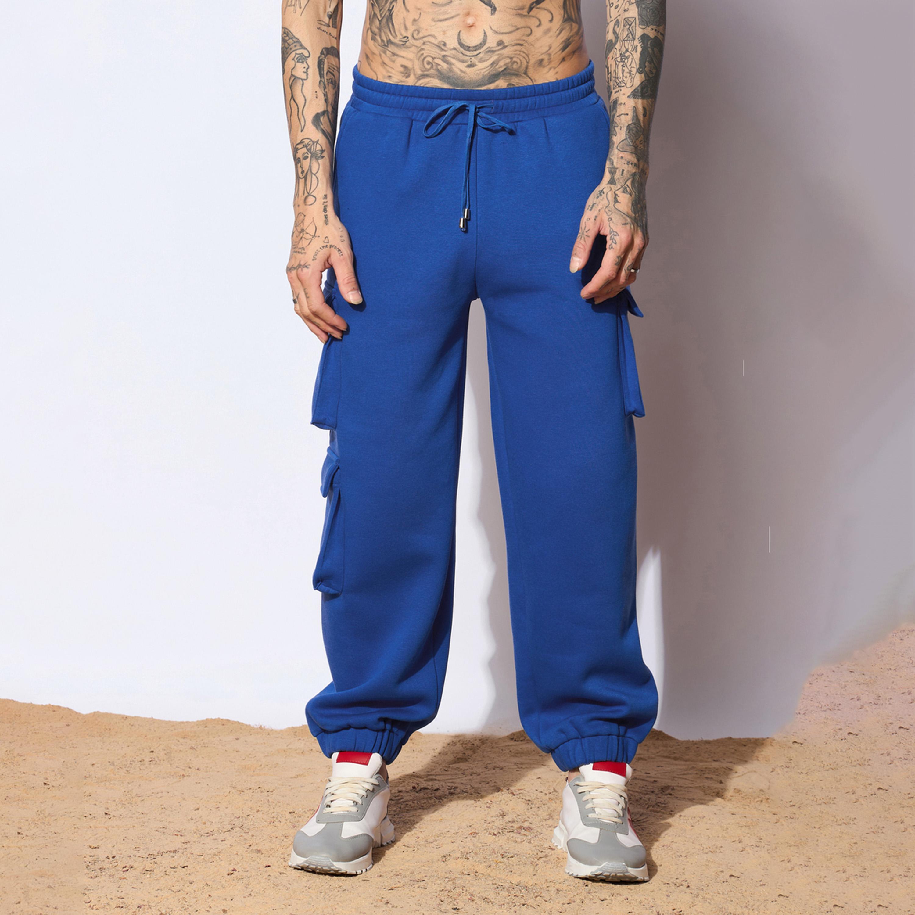 Mascln Sassafras X Styli Blue Utility Pockets Oversized Joggers-men-clothing-bottoms-joggers-image-8