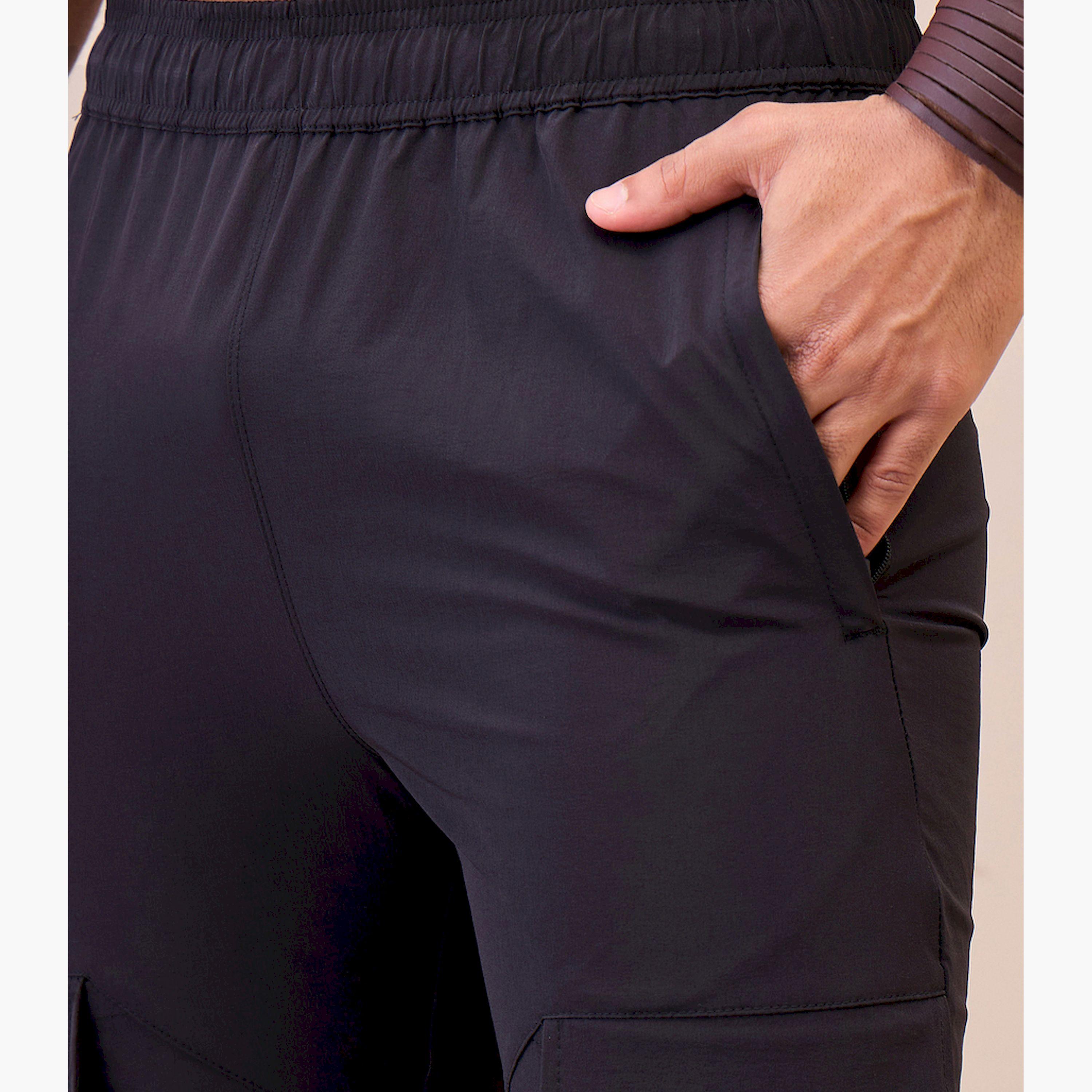 Mascln Sassafras X Styli Unisex Black Front Pocket Parachute Pants-men-clothing-bottoms-trousersandchinos-trousers-image-4