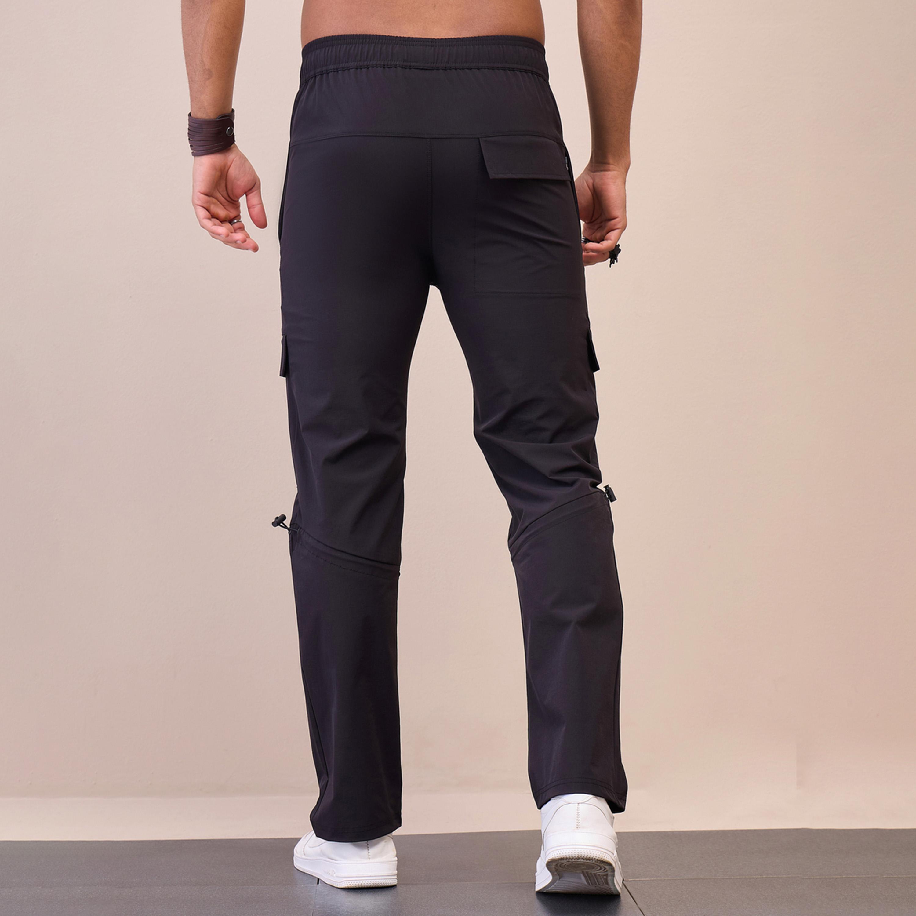 Mascln Sassafras X Styli Unisex Black Front Pocket Parachute Pants-men-clothing-bottoms-trousersandchinos-trousers-image-5