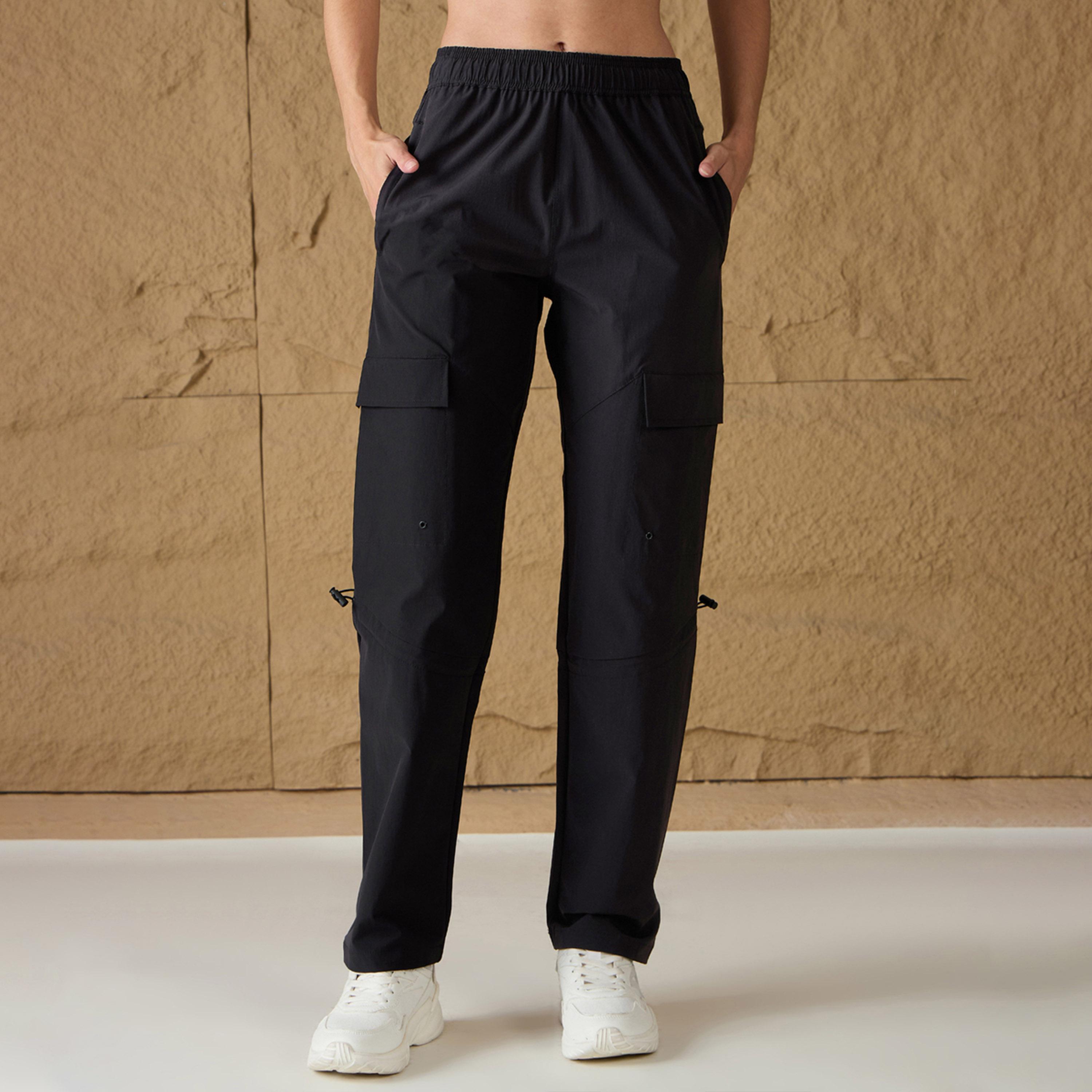 Mascln Sassafras X Styli Unisex Black Front Pocket Parachute Pants-men-clothing-bottoms-trousersandchinos-trousers-image-7
