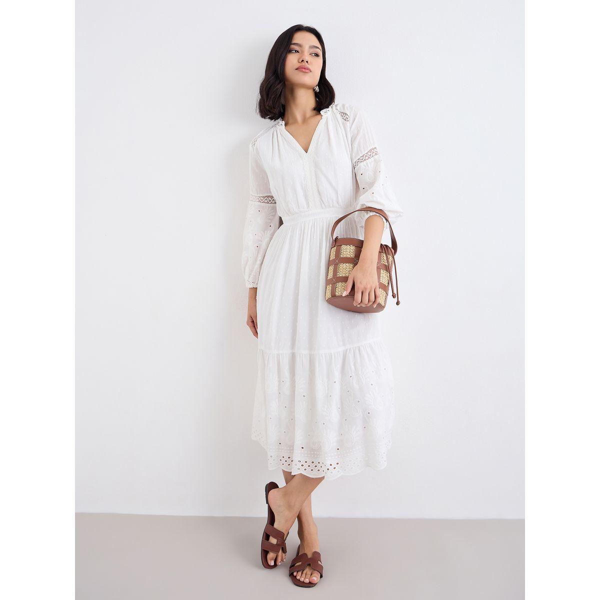 فستان ميدي بتفاصيل مُطرزة-women-clothing-dresses-image-1