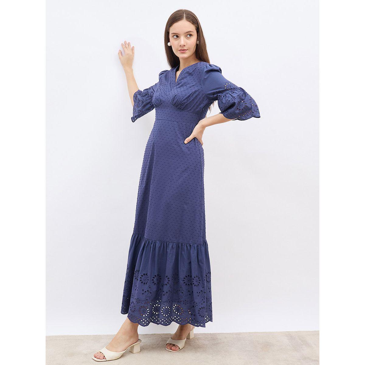 Styli Schiffli Detail Ruffled Hem A-Line Maxi Dress-women-clothing-dresses-image-1