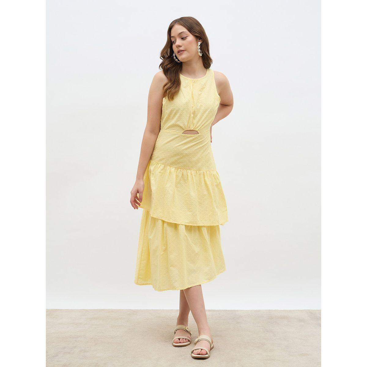 فستان ميدي سادة بلا أكمام مع طبقات-women-clothing-dresses-image-2