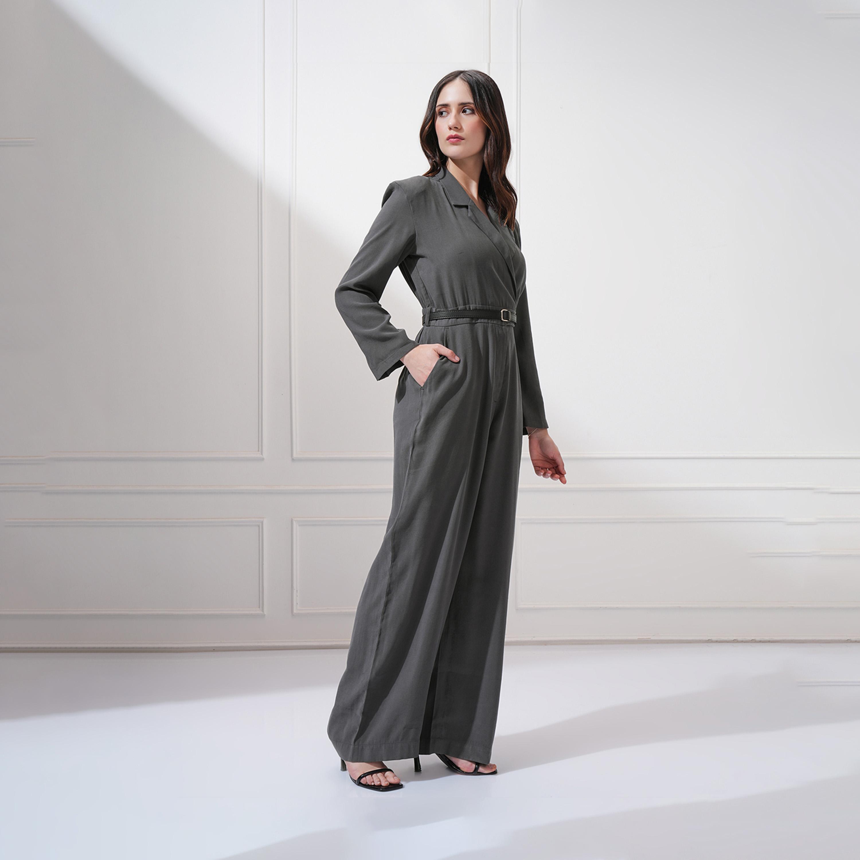 طوكيو توكيز - جمبسوت سادة بفتحة رقبة وساق مستقيمة-women-clothing-jumpsuits-image-3