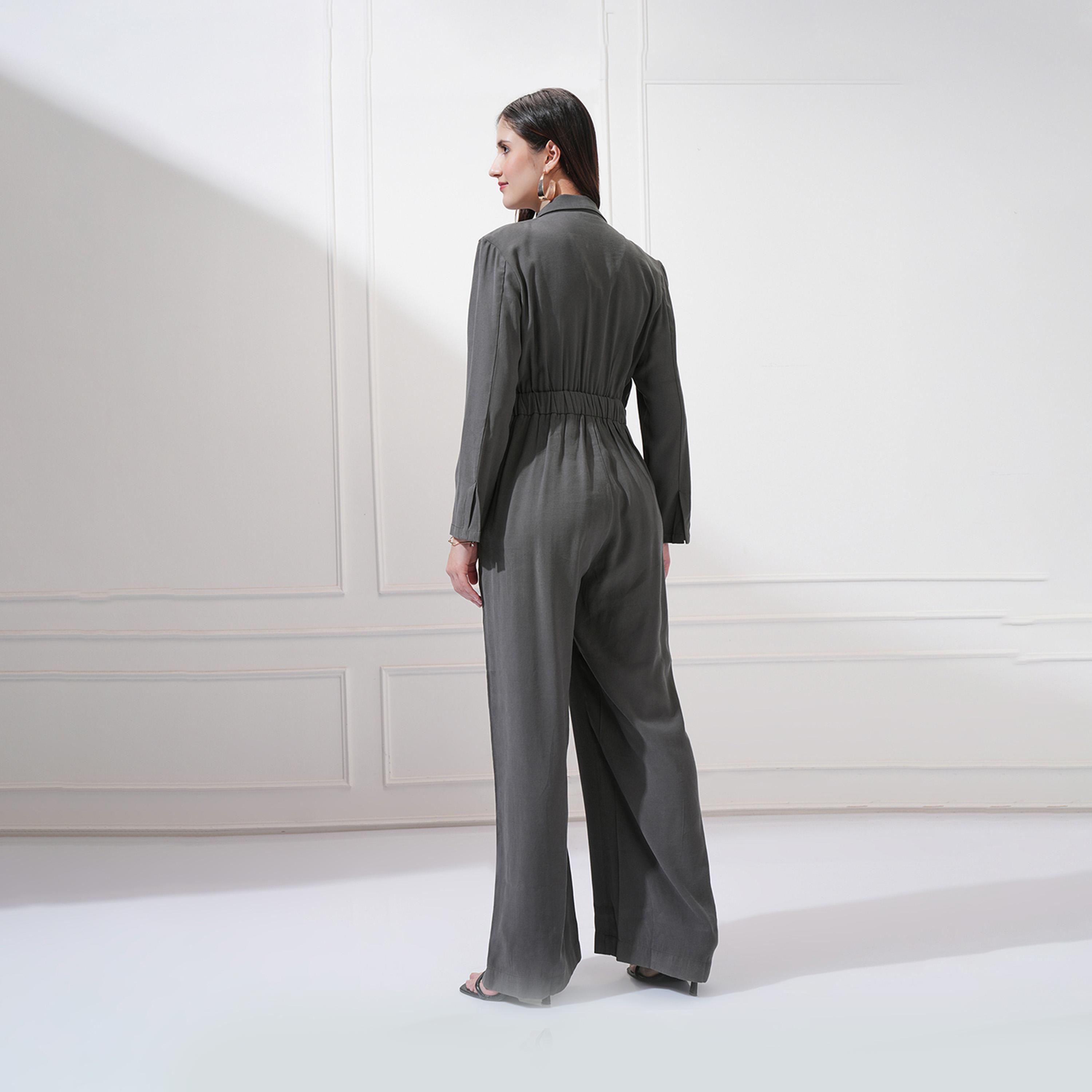 طوكيو توكيز - جمبسوت سادة بفتحة رقبة وساق مستقيمة-women-clothing-jumpsuits-image-4