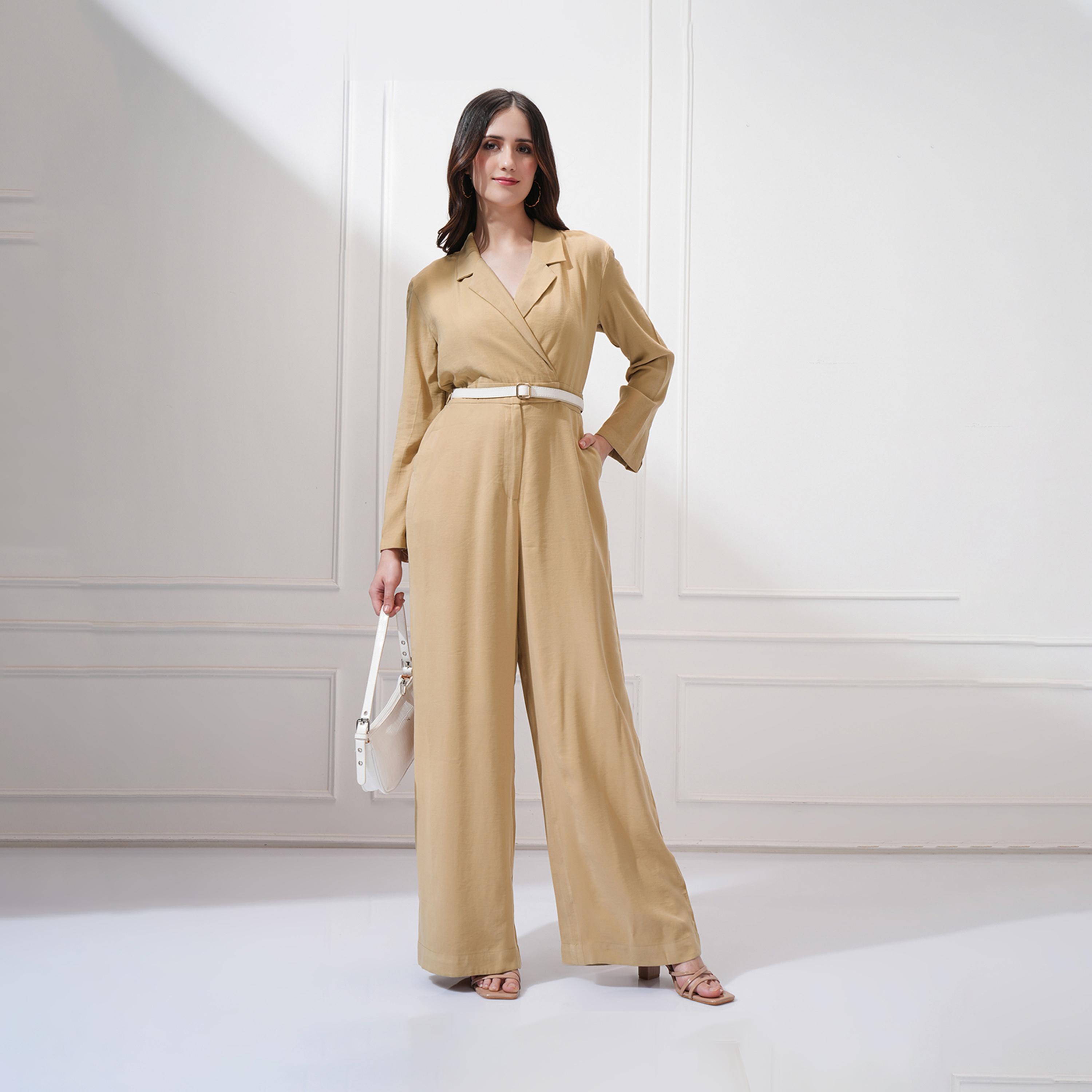 Tokyo Talkies X Styli Solid Notch Label Neck Straight Leg Jumpsuit-women-clothing-jumpsuits-image-2