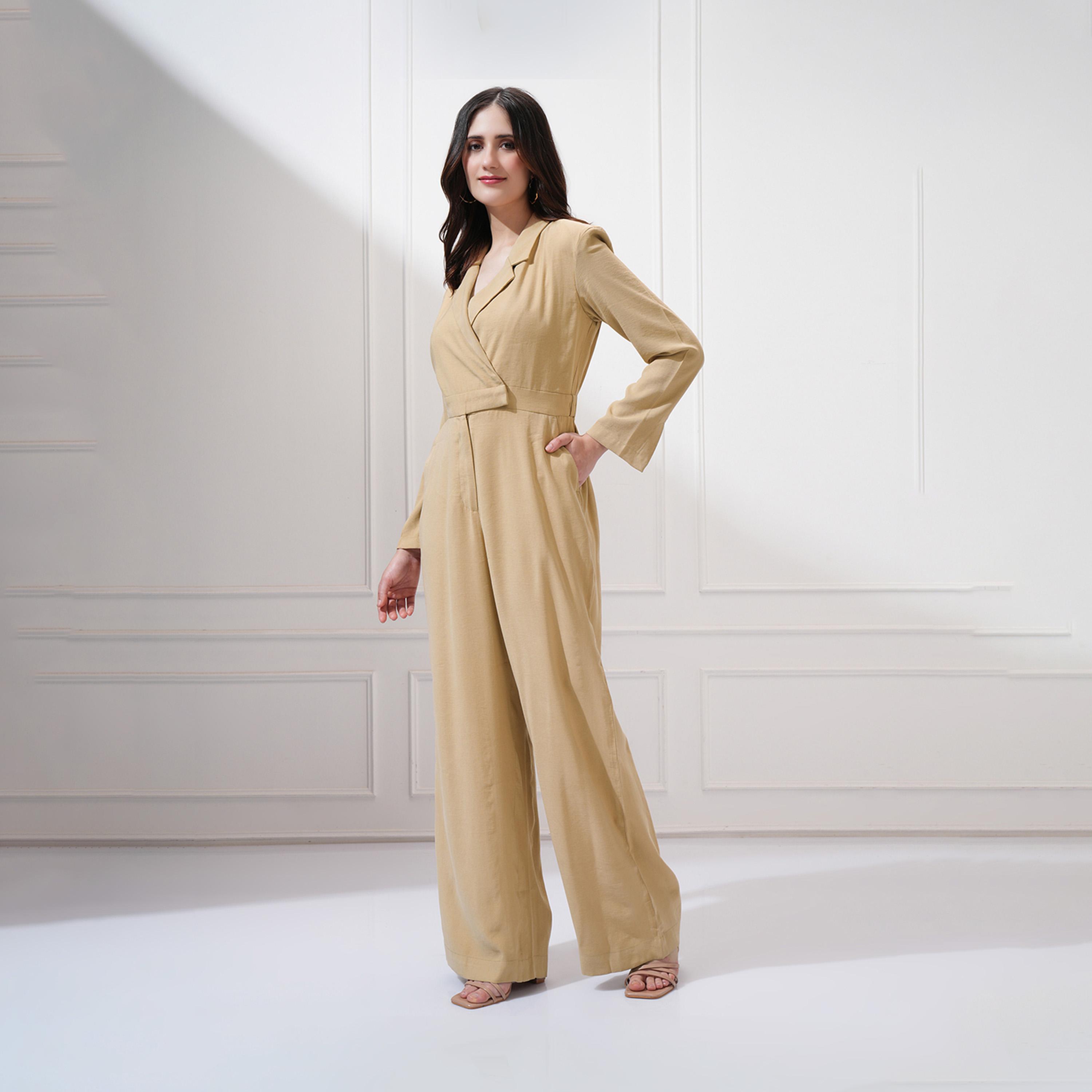 Tokyo Talkies X Styli Solid Notch Label Neck Straight Leg Jumpsuit-women-clothing-jumpsuits-image-3