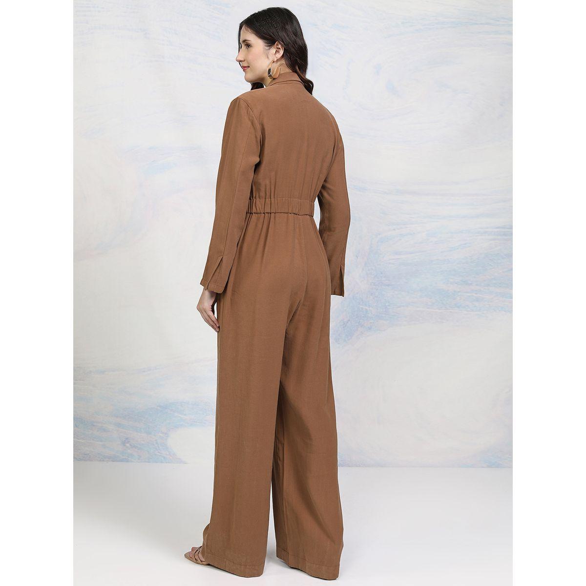 جمبسوت سادة بأرجل مستقيمة مع حزام طوكيو توكيز × ستايلي-women-clothing-jumpsuits-image-3