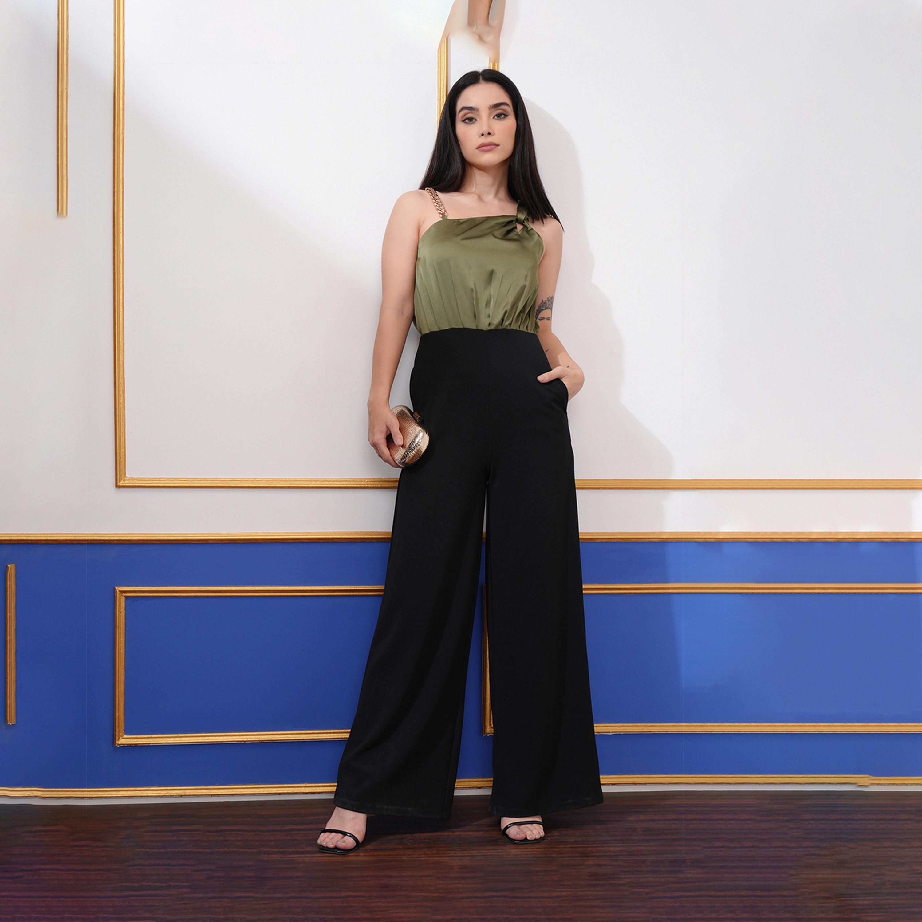 Tokyo Talkies X Styli Color Block One Shoulder Neck Jumpsuit-women-clothing-jumpsuits-image-2