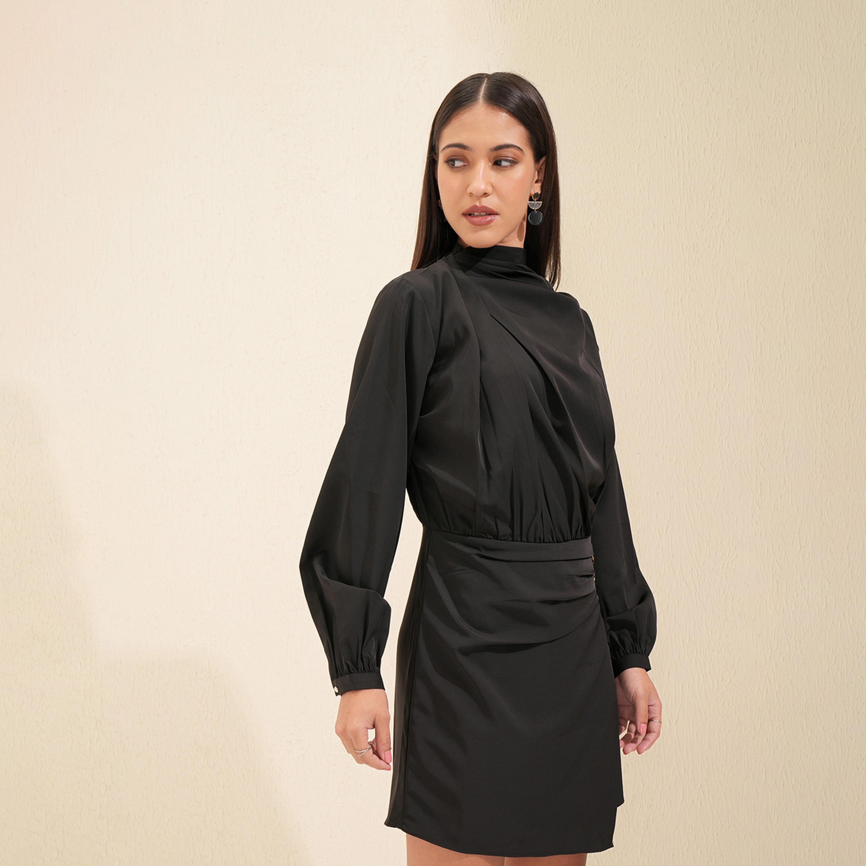 طوكيو توكيز - جمبسوت سادة بأكمام منفوخة ورقبة منسدلة مع أزرار-women-clothing-jumpsuits-image-4