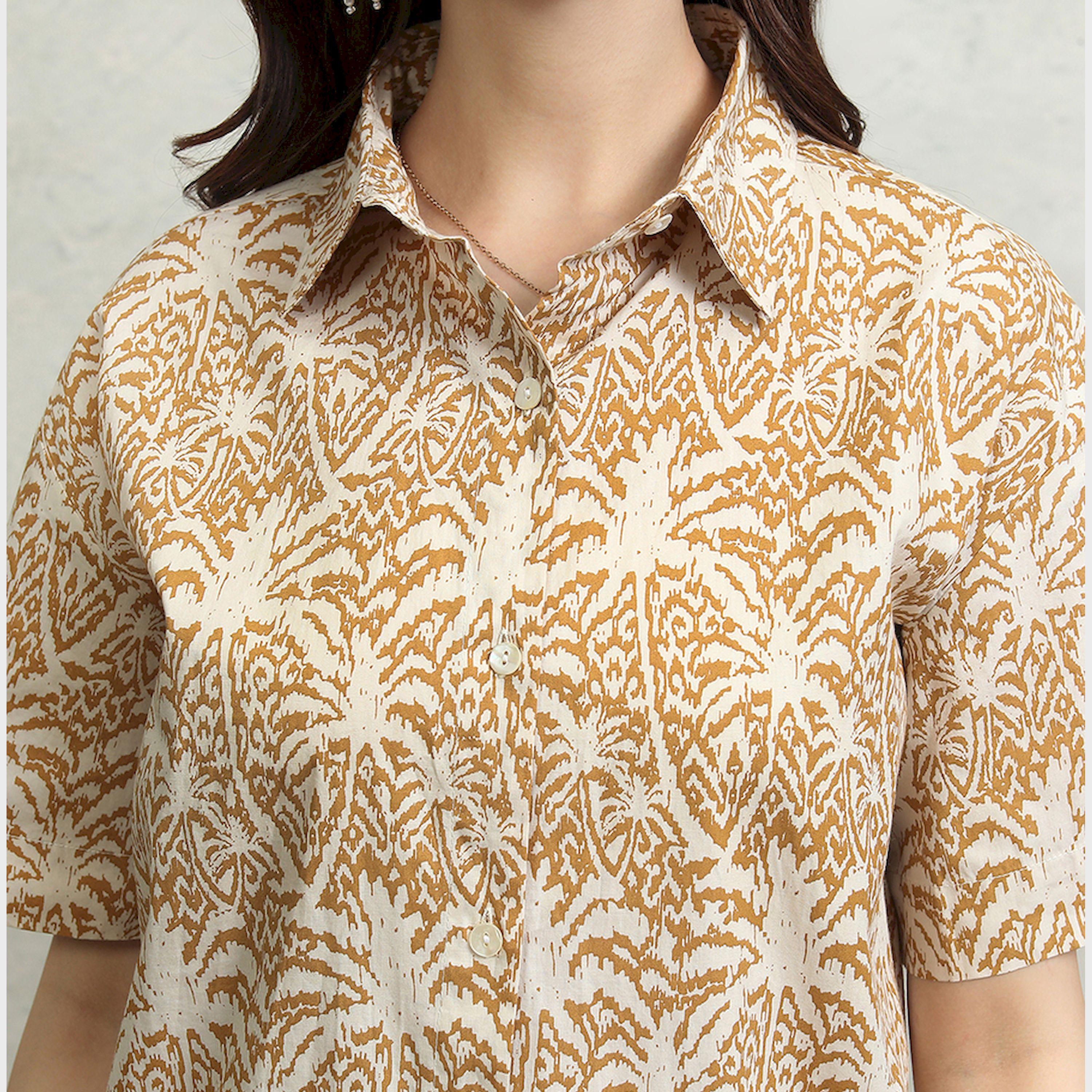 طوكيو توكيز - طقم قميص مطبوع بالكامل مع شورت بخصر متوسط الارتفاع-women-clothing-coordsets-image-6
