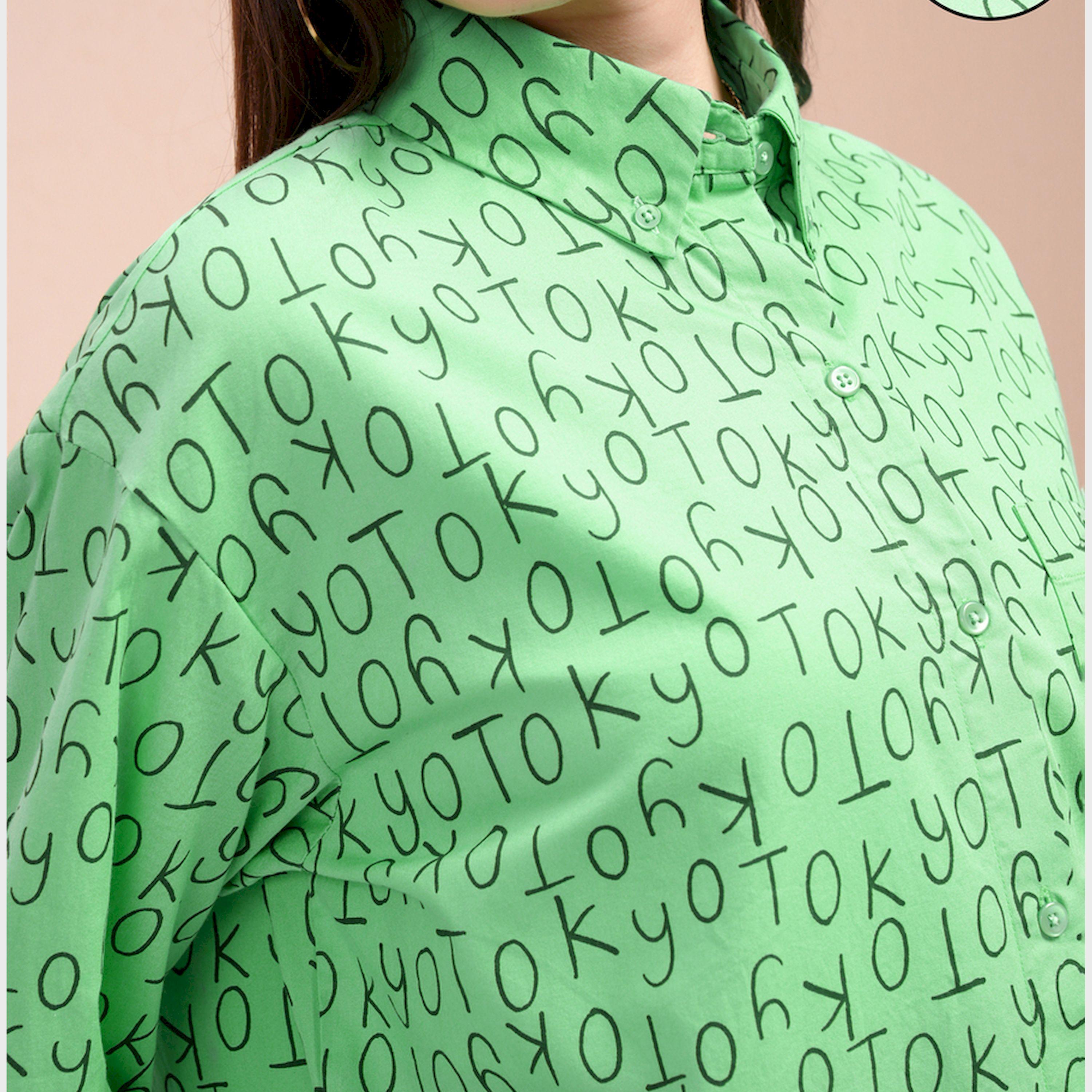 طوكيو توكيز - طقم قميص مطبوع بالكامل مع شورت بخصر متوسط الارتفاع-women-clothing-coordsets-image-6