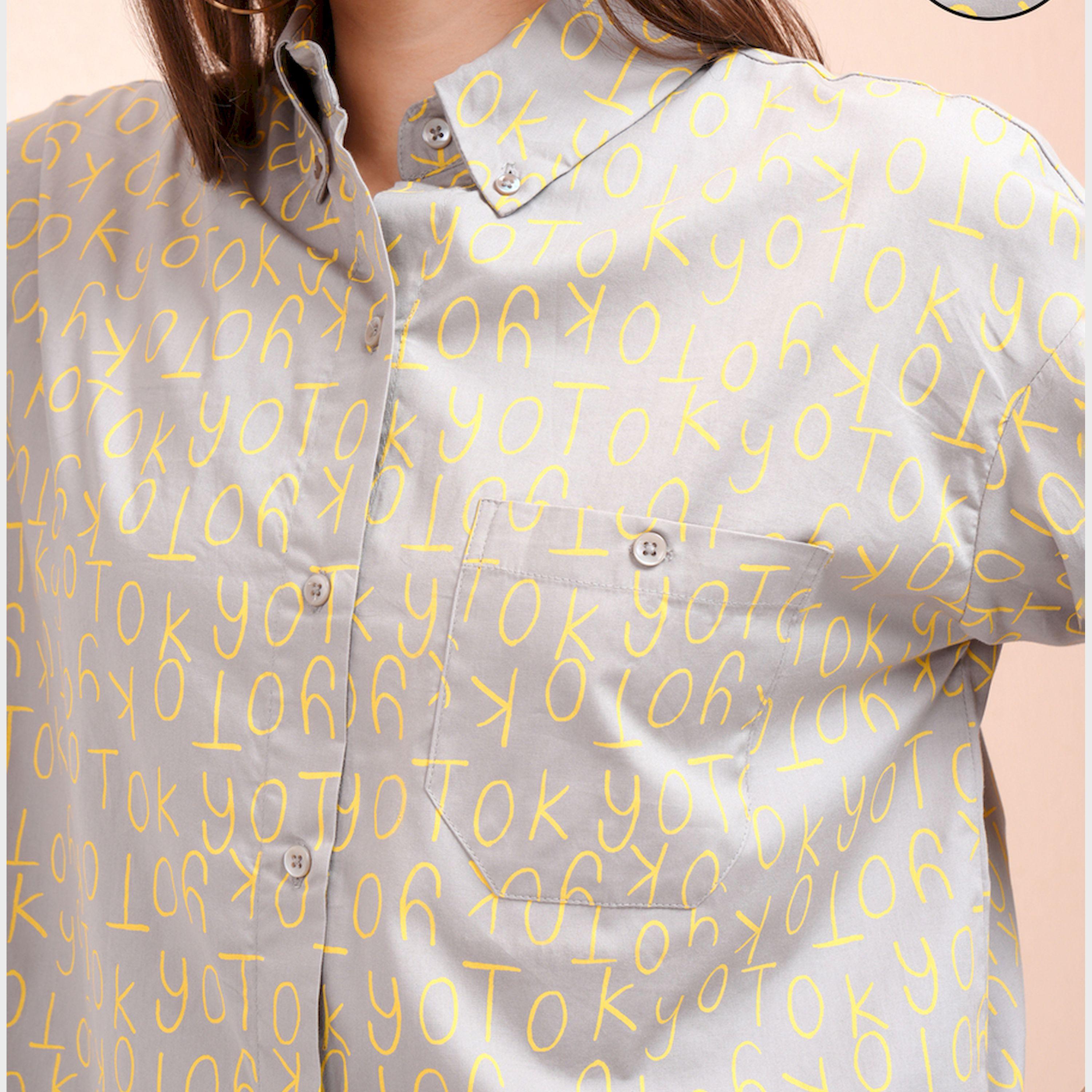 طوكيو توكيز - طقم قميص مطبوع بالكامل مع شورت بخصر متوسط الارتفاع-women-clothing-coordsets-image-6