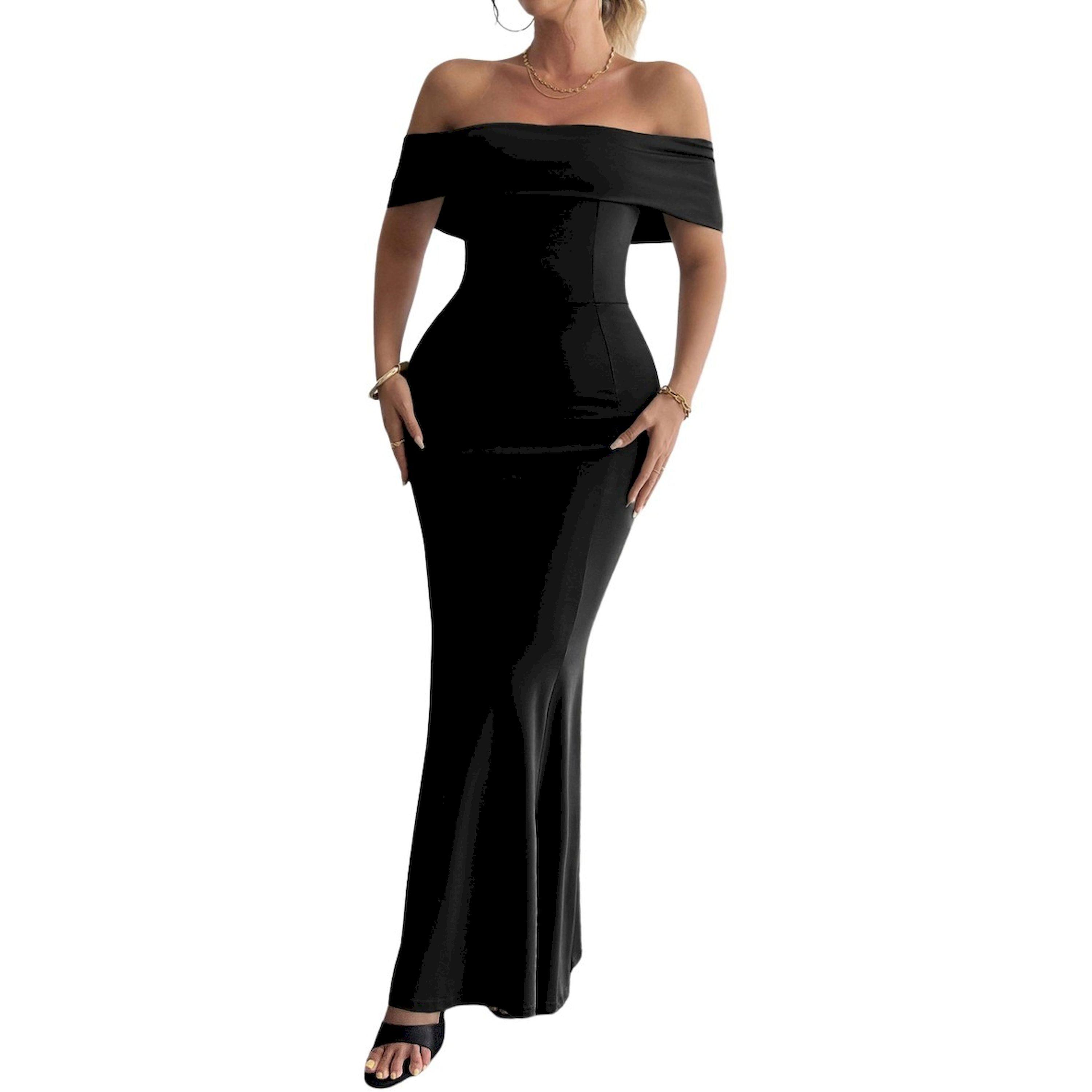 Take Two Off Shoulder Solid Maxi Party Dress-women-clothing-dresses-image-1