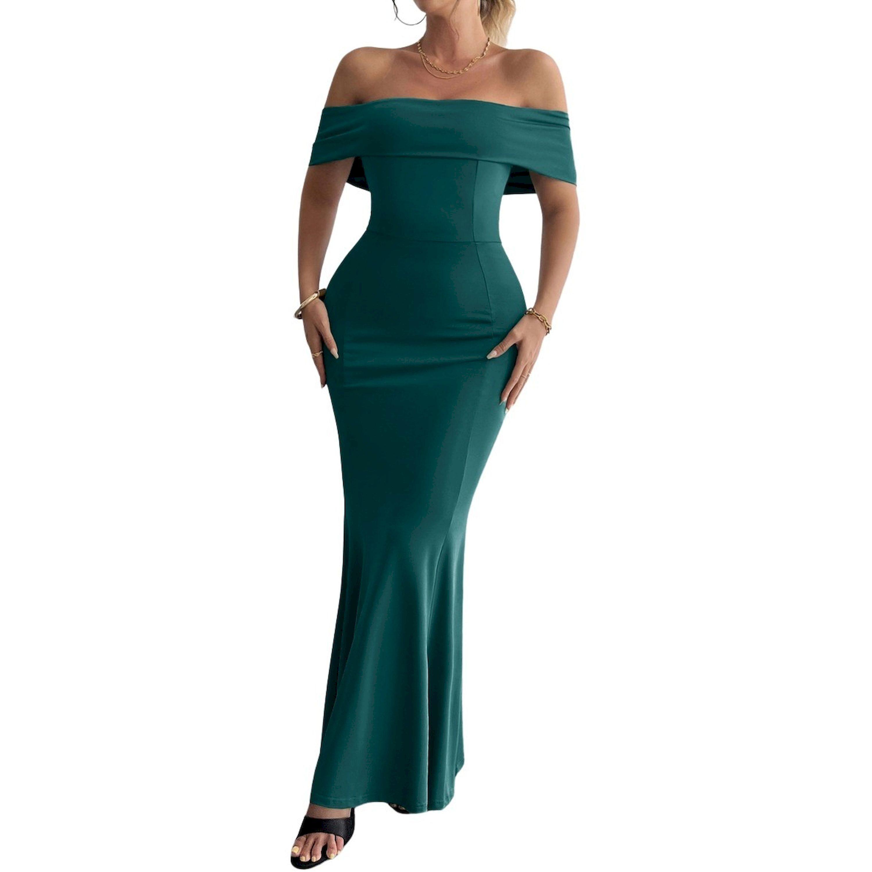 فستان طويل سادة بأكتاف مكشوفة-women-clothing-dresses-image-3
