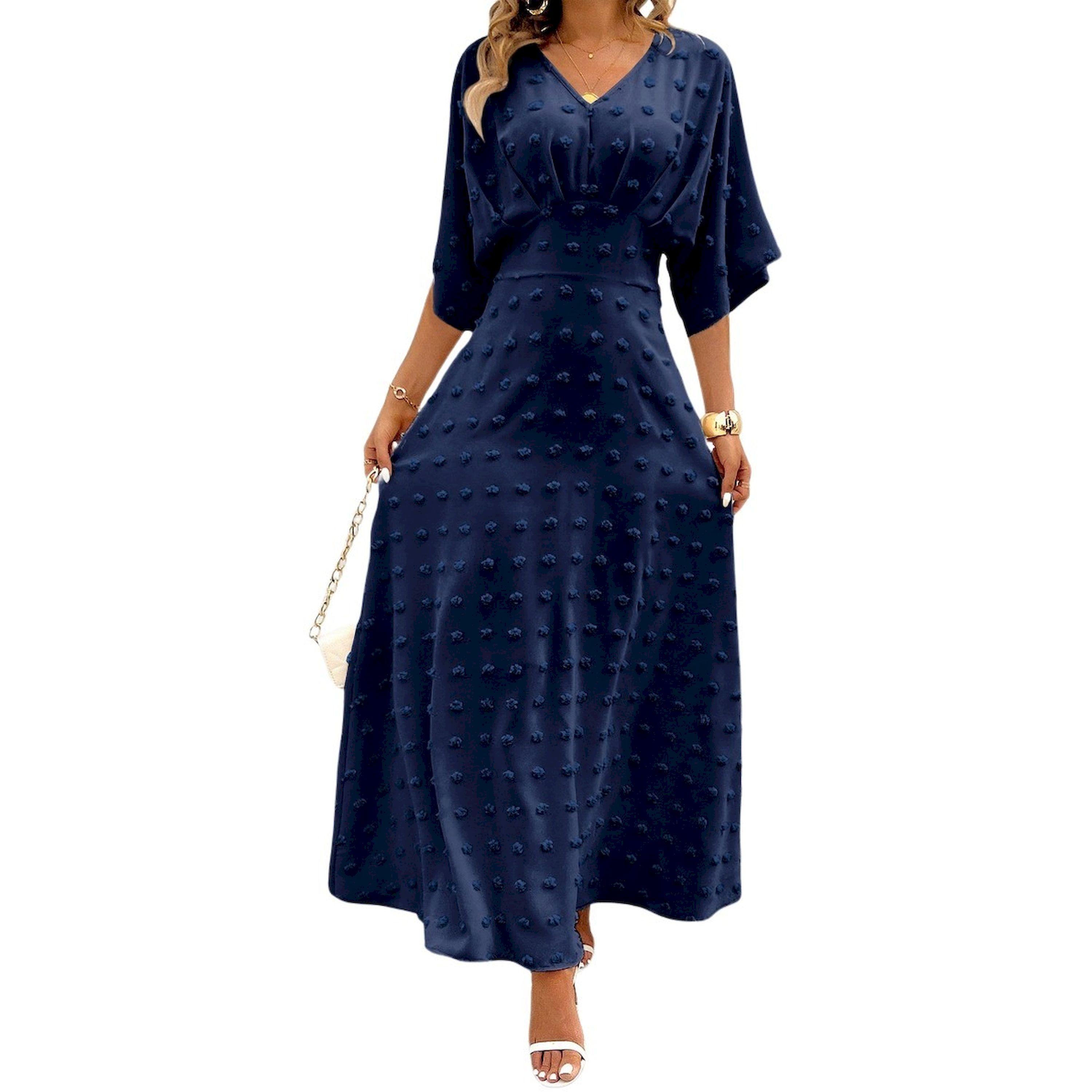 فستان طويل مزين بخيوط بنمط نقاط-women-clothing-dresses-image-6