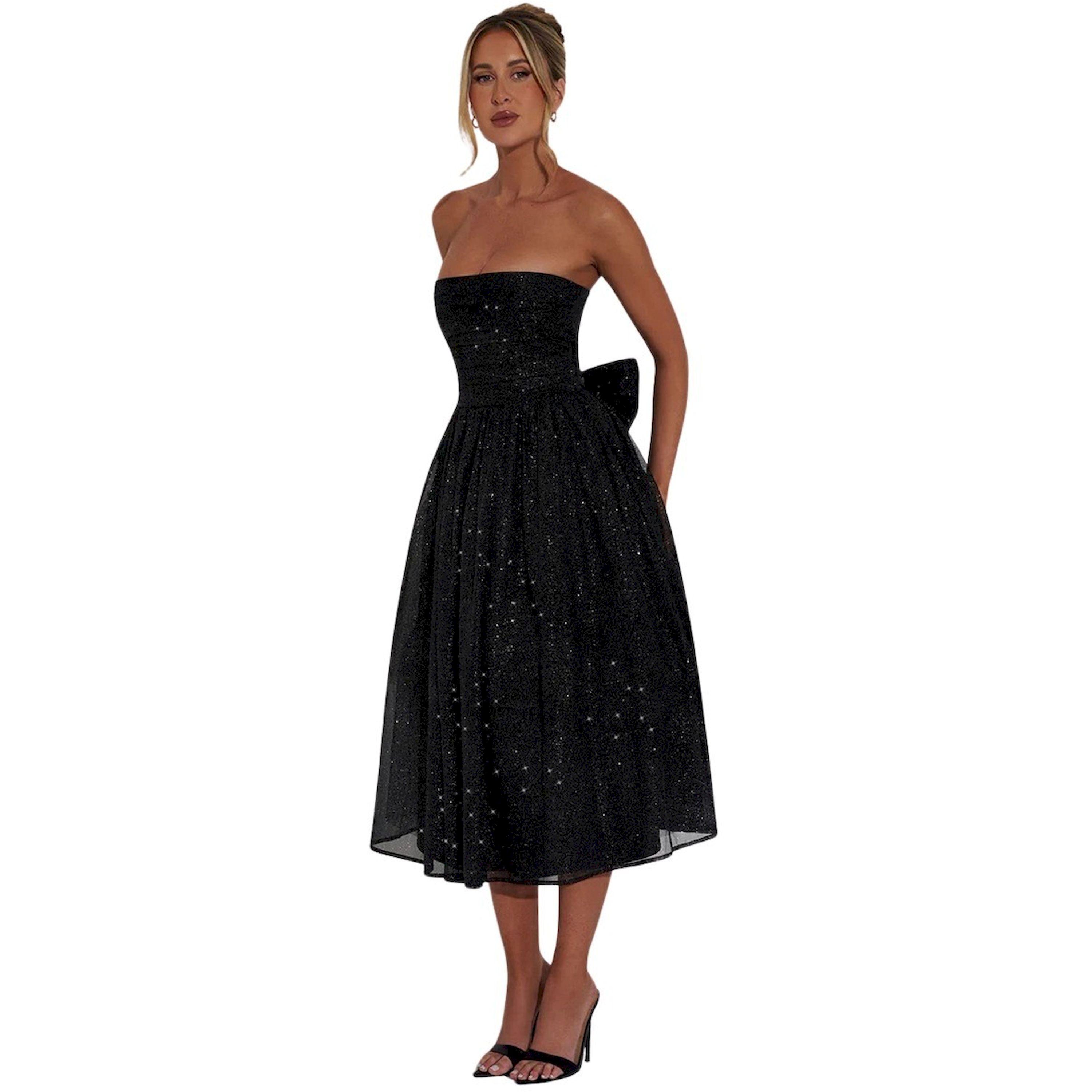 Take Two Off Shoulder Mesh A-Line Midi Dress-women-clothing-dresses-image-4