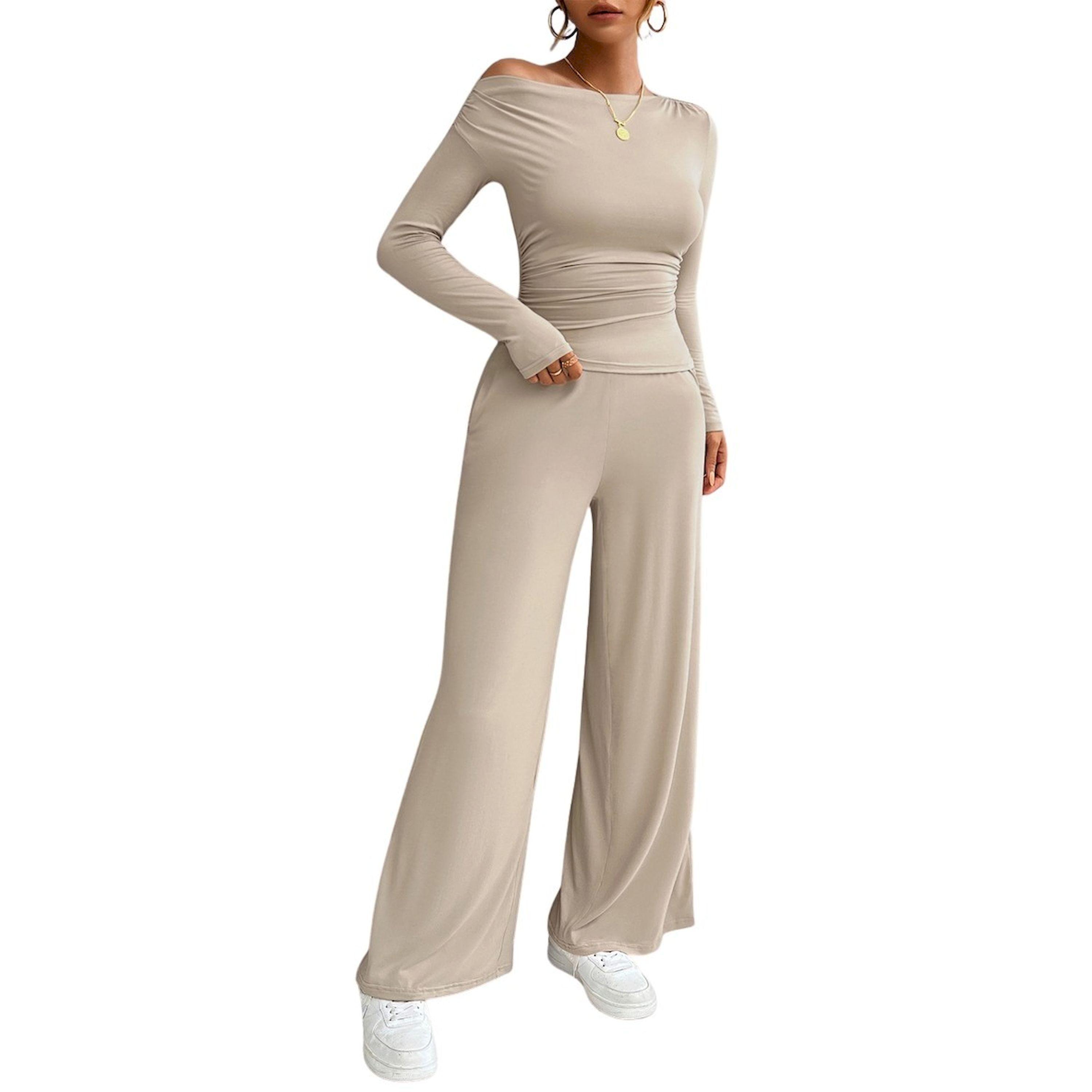 Take Two Solid Long Sleeve Top and Pants-women-clothing-coordsets-image-3