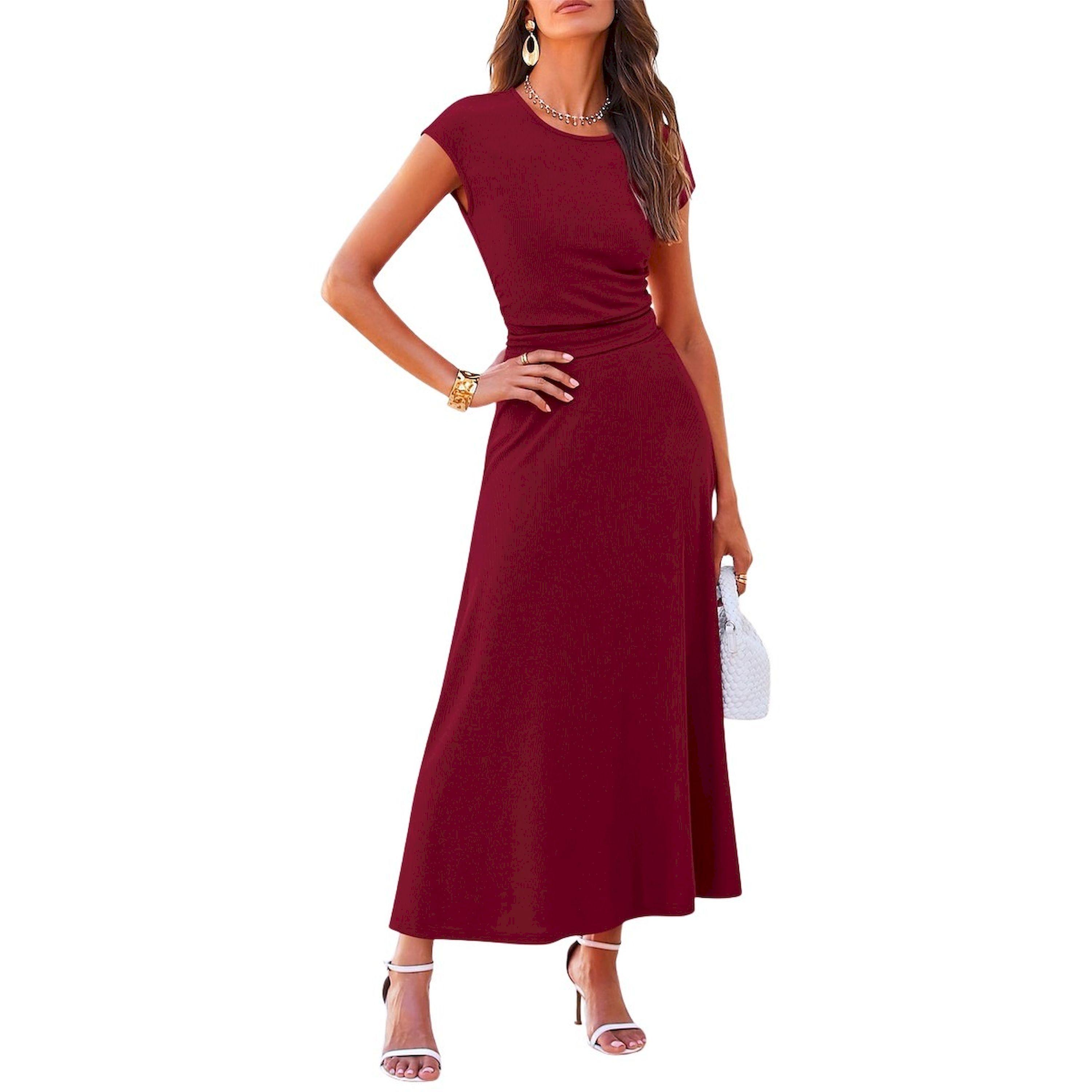 Take Two Solid Tee and Maxi Skirt Set-women-clothing-coordsets-image-4