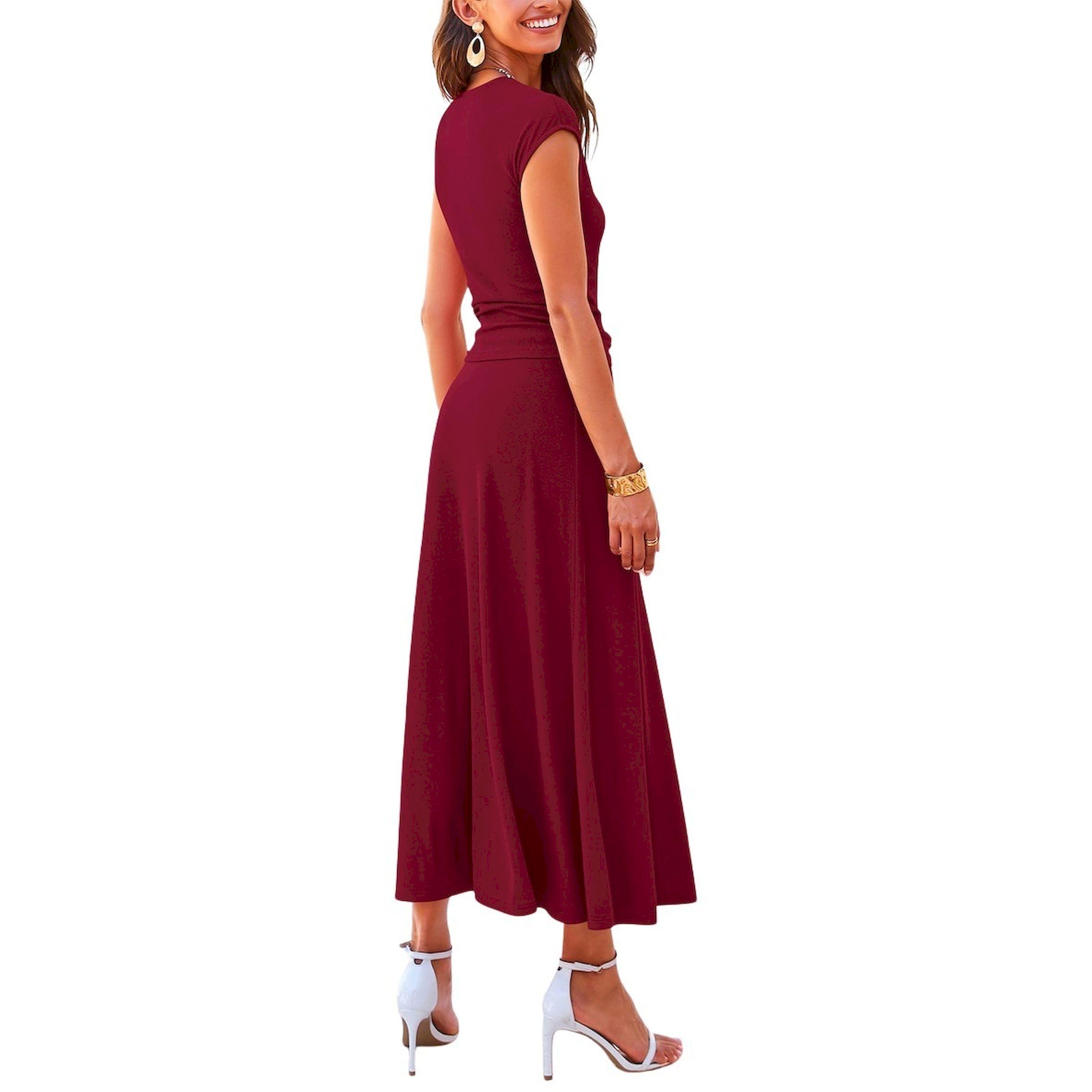 Take Two Solid Tee and Maxi Skirt Set-women-clothing-coordsets-image-5