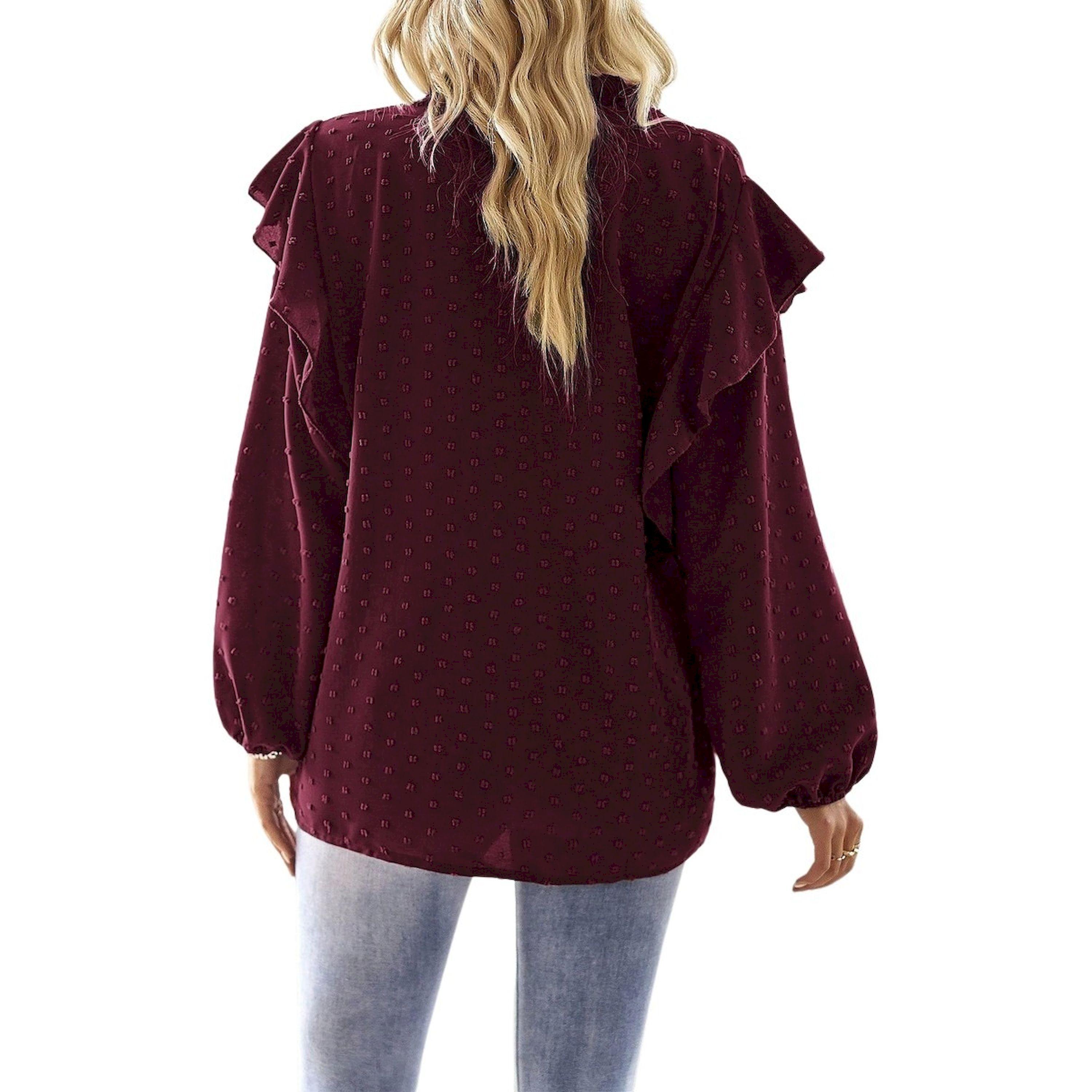 Take Two Long Sleeve Details V Neck Top-women-clothing-shirtsandblouses-blouses-image-2
