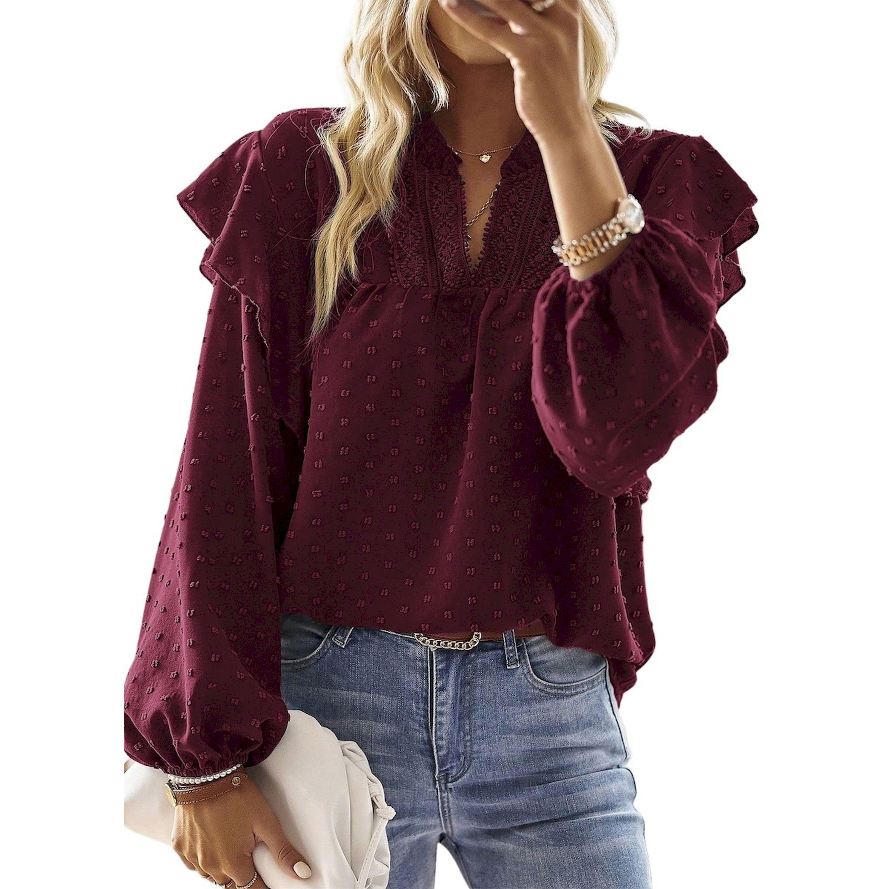 بلوزة كاجوال بأكمام طويلة-women-clothing-shirtsandblouses-blouses-image-4