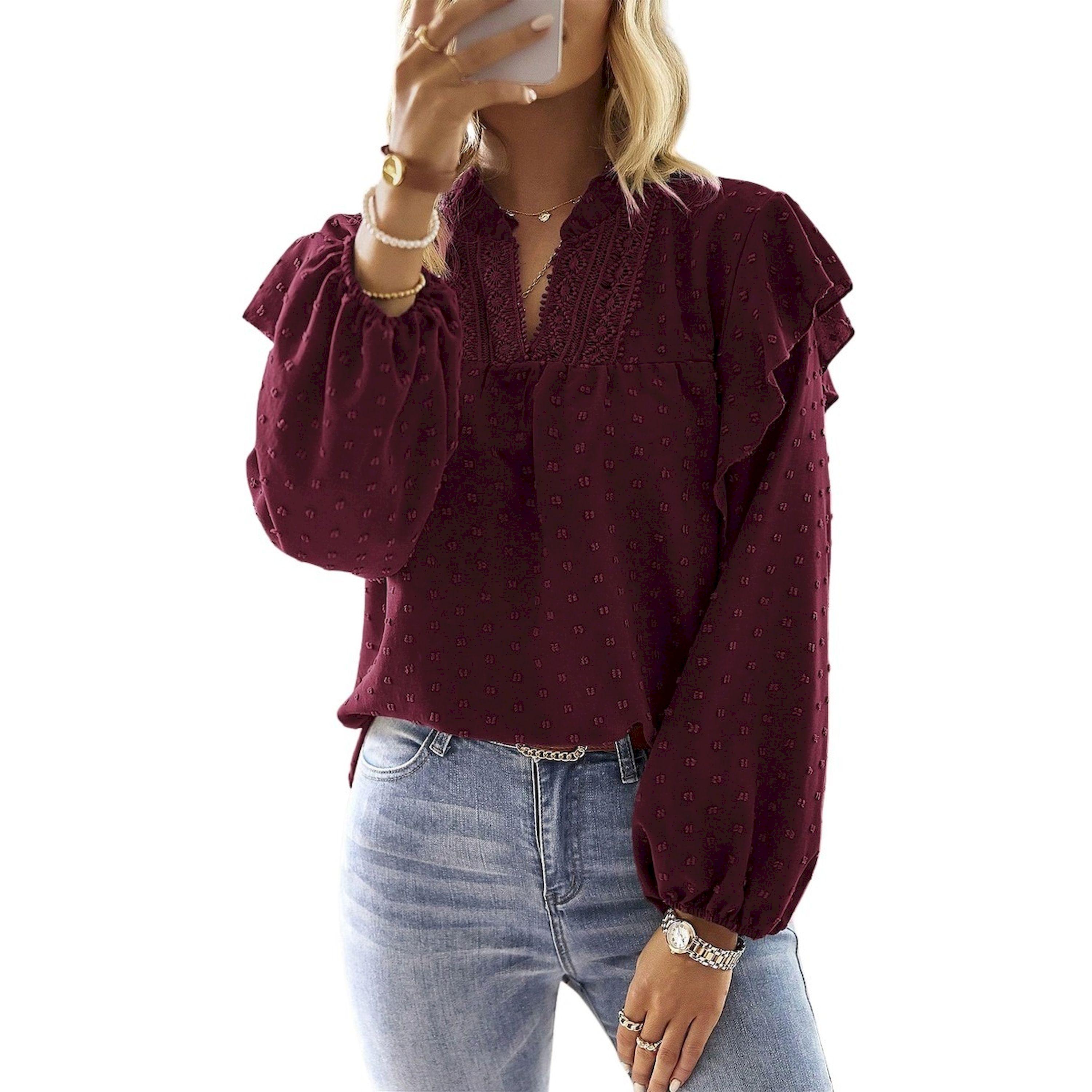 Take Two Long Sleeve Details V Neck Top-women-clothing-shirtsandblouses-blouses-image-5