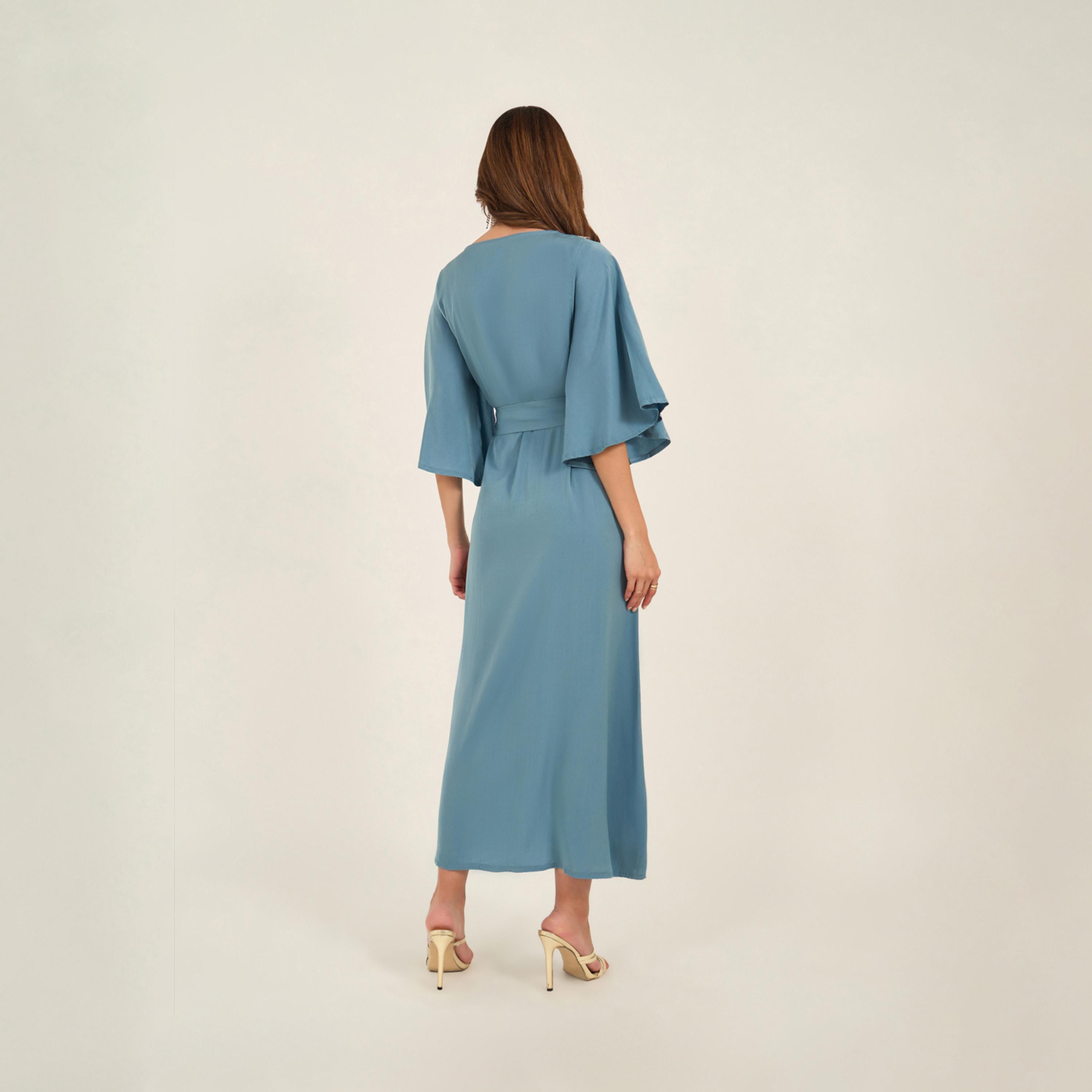 KL X Styli Embroidered Lace Insert Square Neck Jalabiya-women-arabicclothing-jalabiyas-image-6