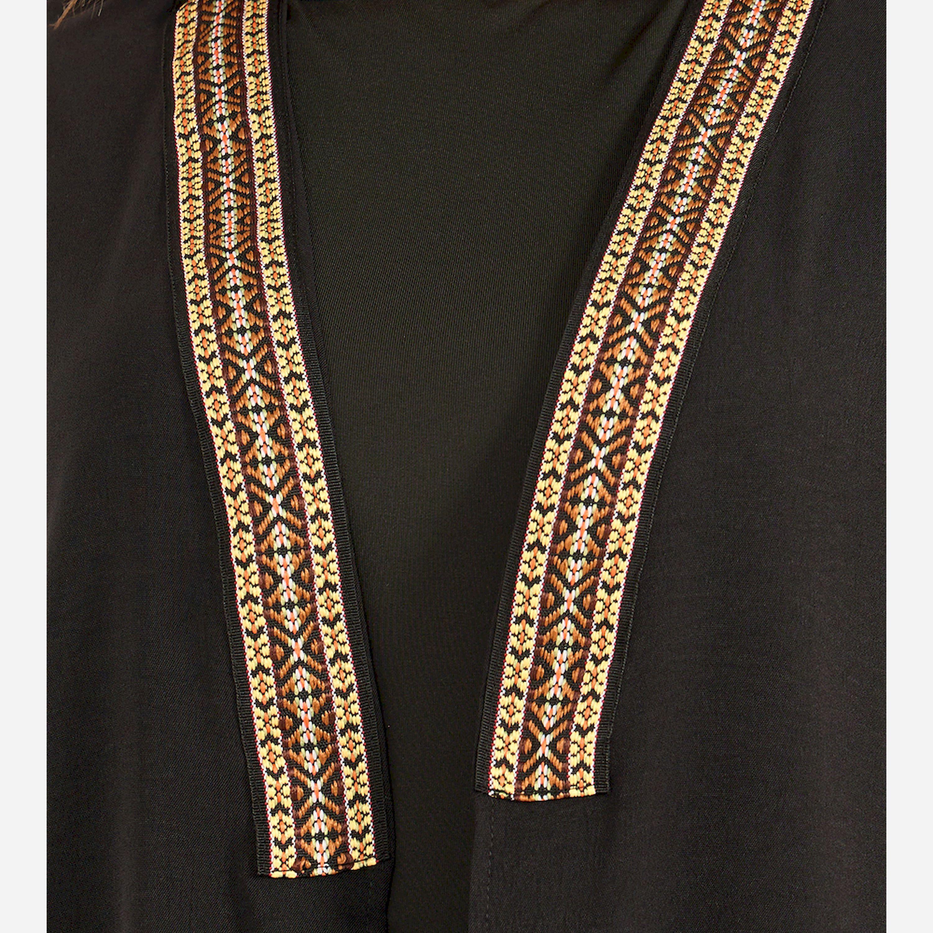 كي ال × ستايلي - كيمونو بقصّة عادية وفتحة رقبة مطرزة-women-clothing-shirtsandblouses-shirts-image-3