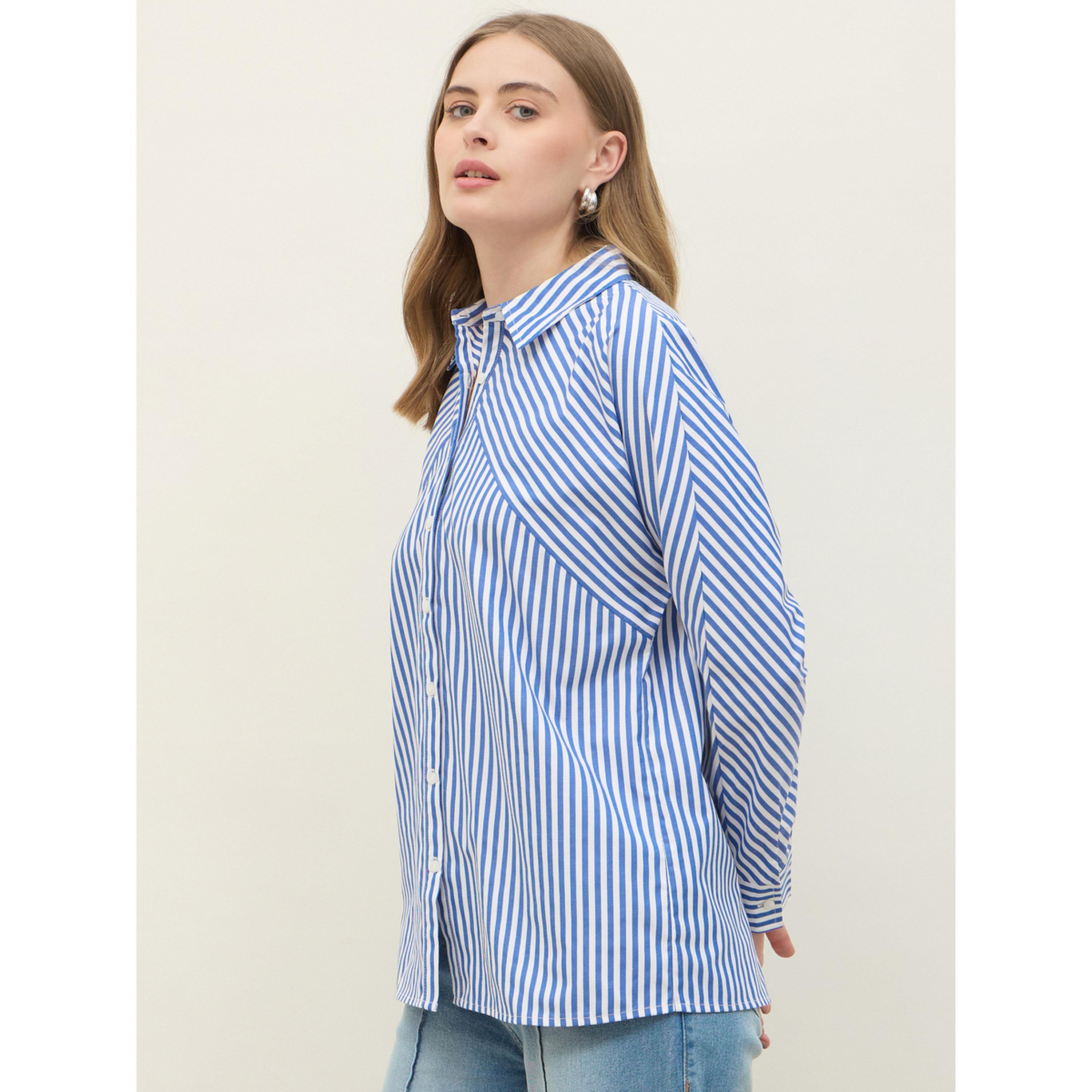 قميص مخطط بأكمام طويلة للنساء-women-clothing-shirtsandblouses-shirts-image-3