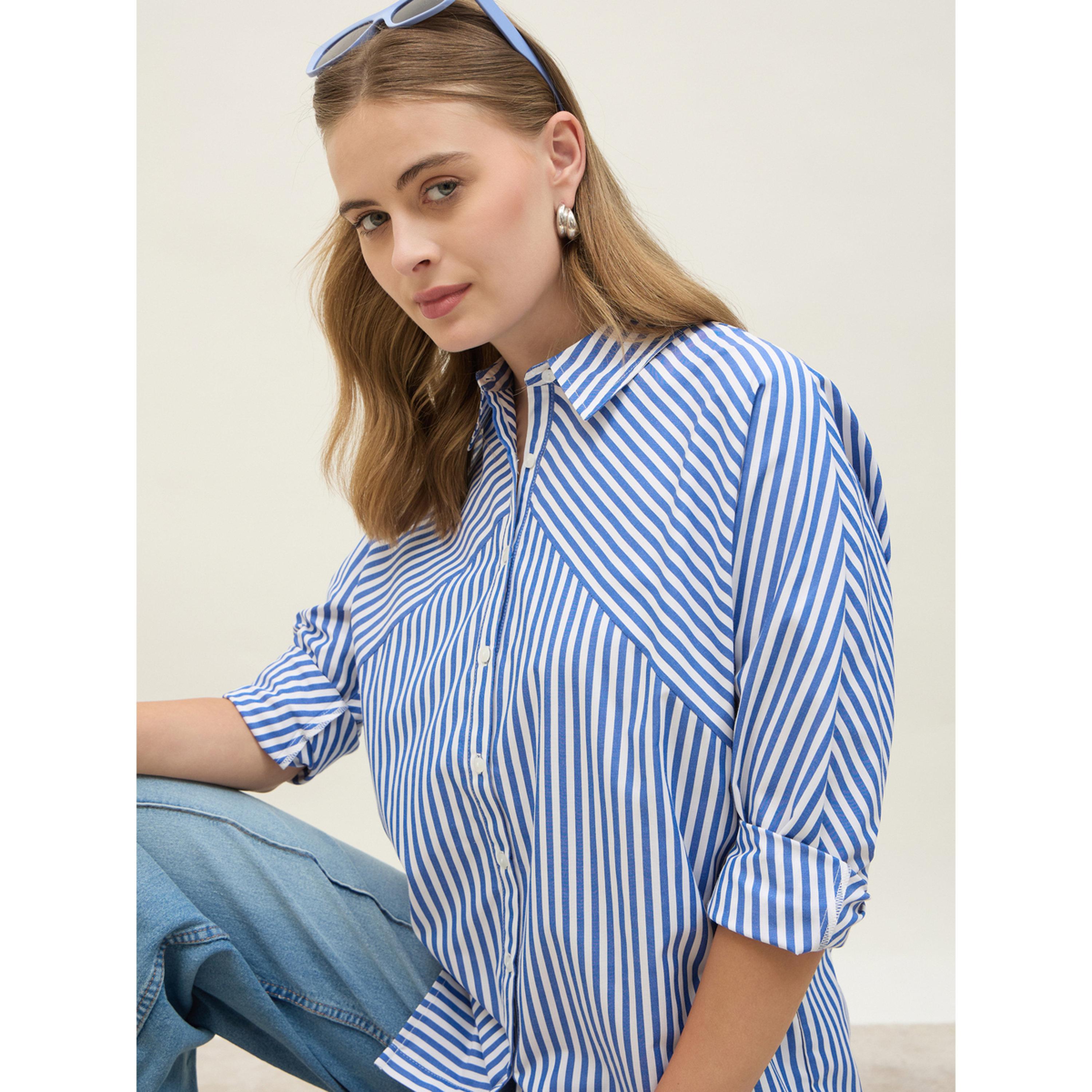 قميص مخطط بأكمام طويلة للنساء-women-clothing-shirtsandblouses-shirts-image-4