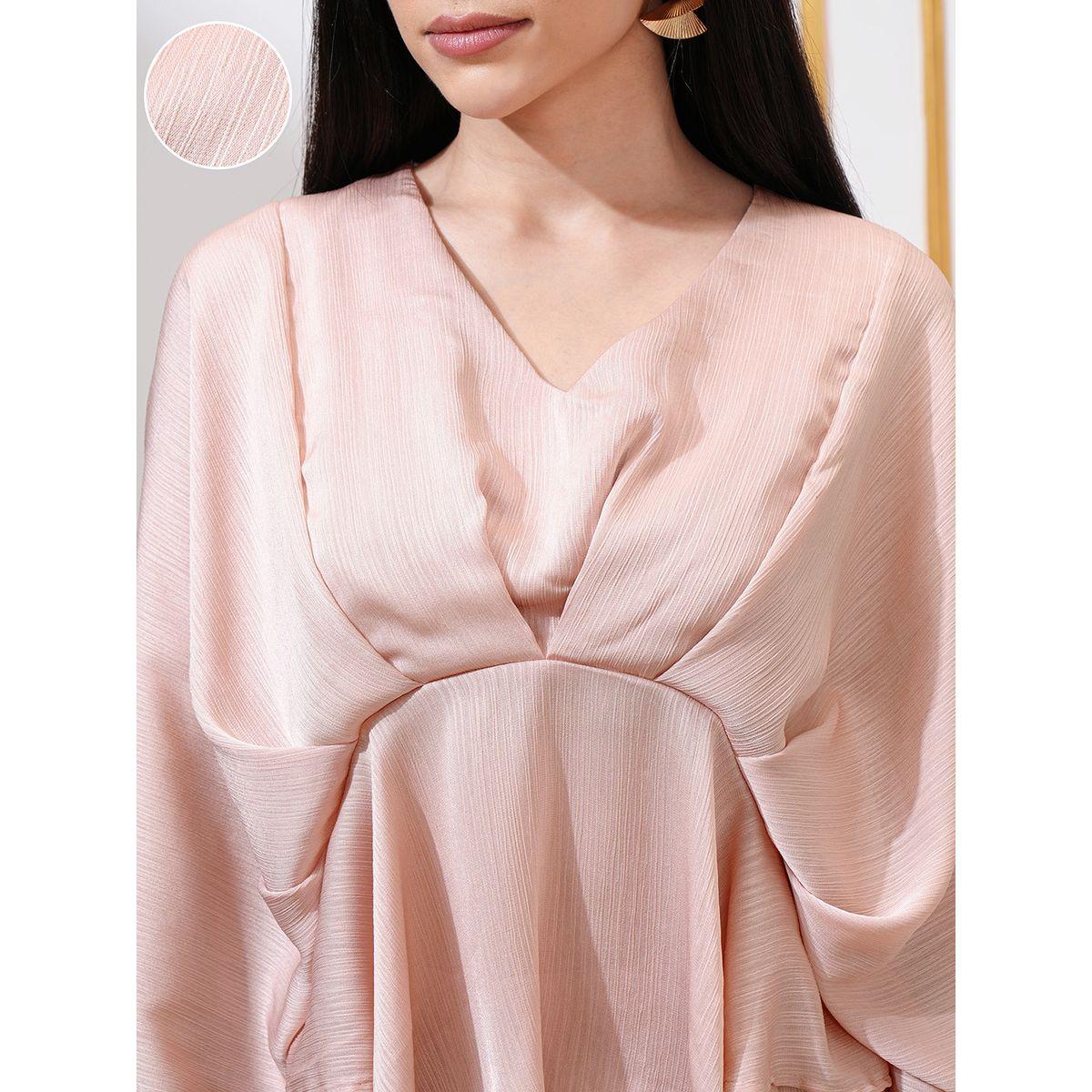 طقم منسق من بنطال بالازو مع بلوزة بيبلوم بكسرات فيشود × ستايلي-women-clothing-coordsets-image-5