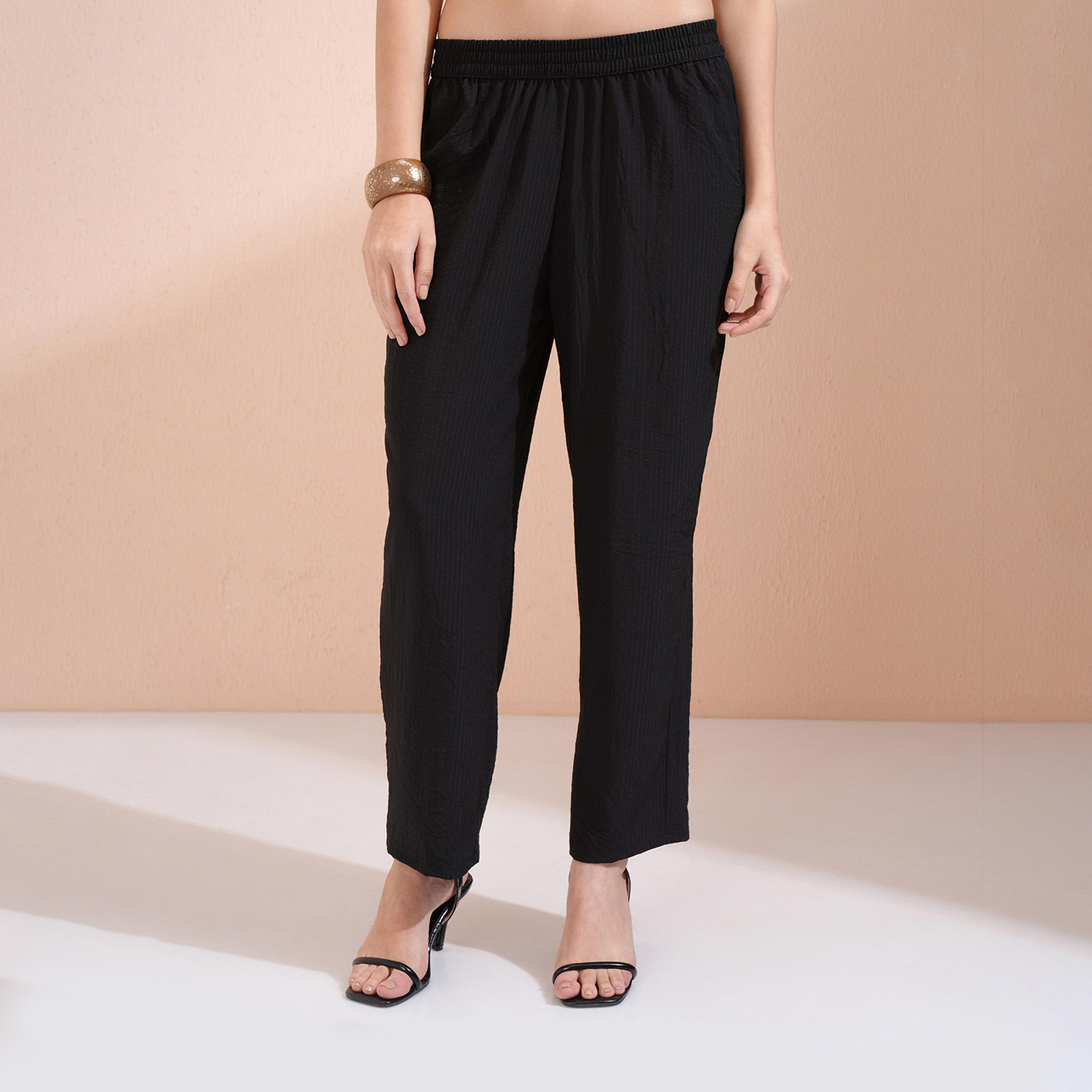 فيشود × ستايلي - طقم سترة طويلة ذات رقبة مستديرة مع بنطال بخصر متوسط الارتفاع-women-clothing-coordsets-image-5