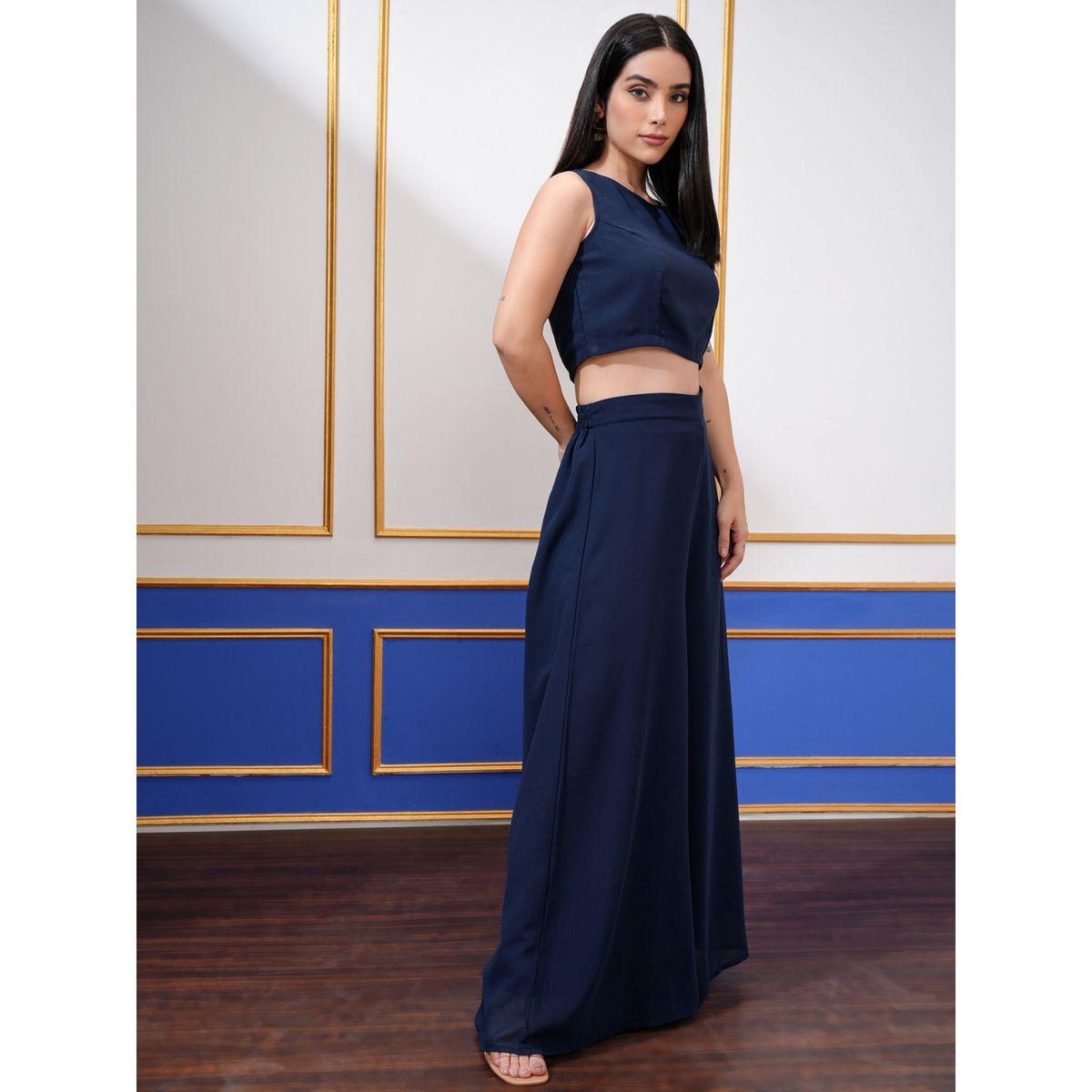 Vishudh X Styli Set of 3 - Embroidered Top, Palazzo and Shrug-women-clothing-coordsets-image-5