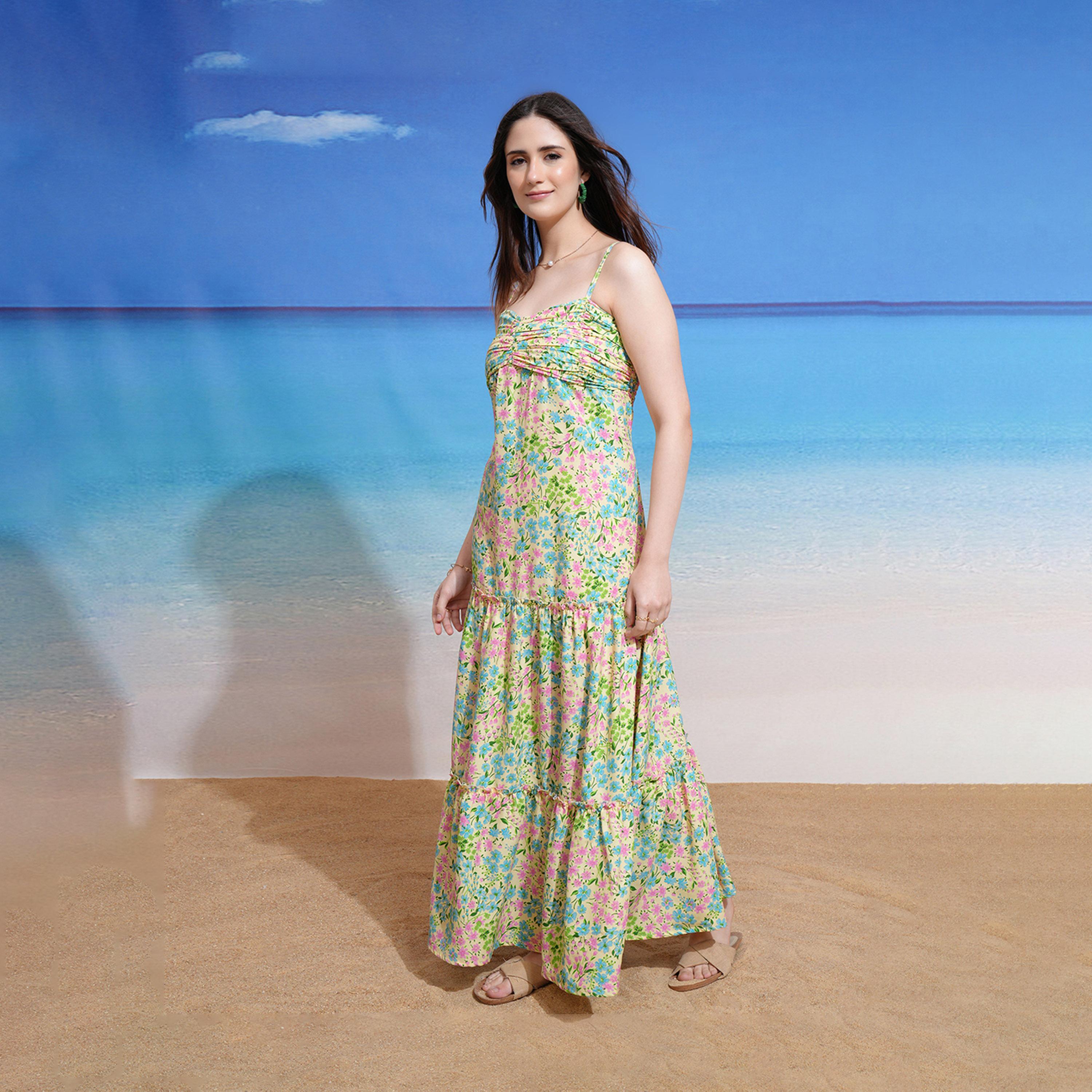 Tokyo Talkies X Styli All-Over Floral Print Strappy Tiered Maxi Dress-women-clothing-dresses-image-3