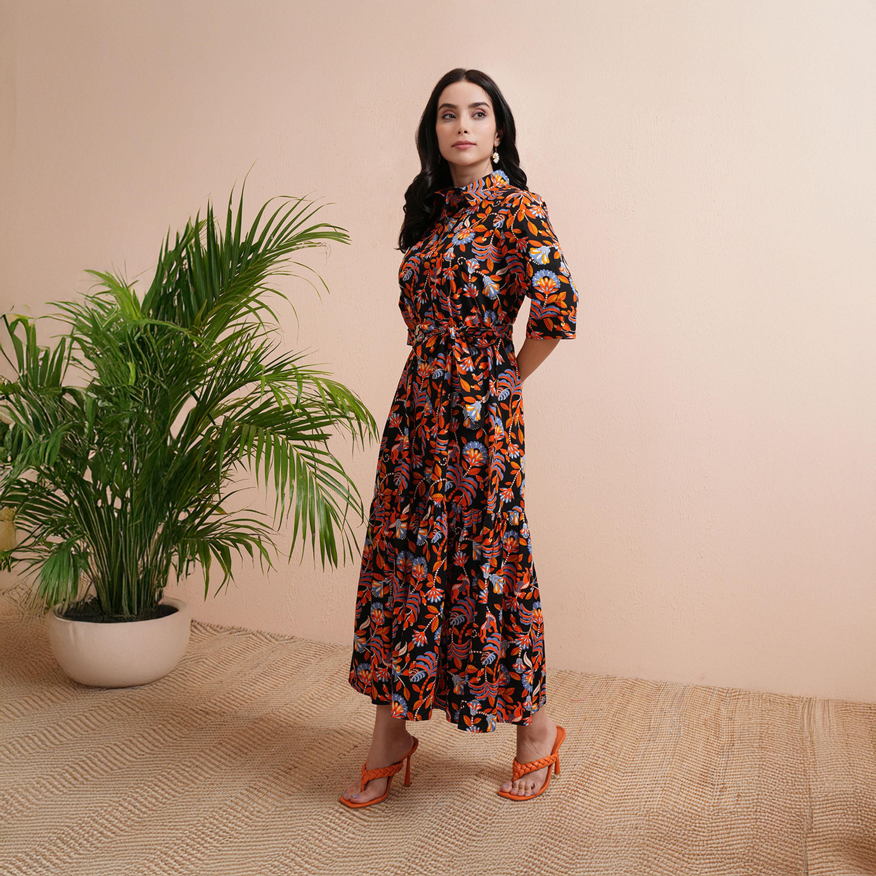 فيشود ستايلي - فستان ماكسي متعدد الطبقات بطبعة زهور-women-clothing-dresses-image-3